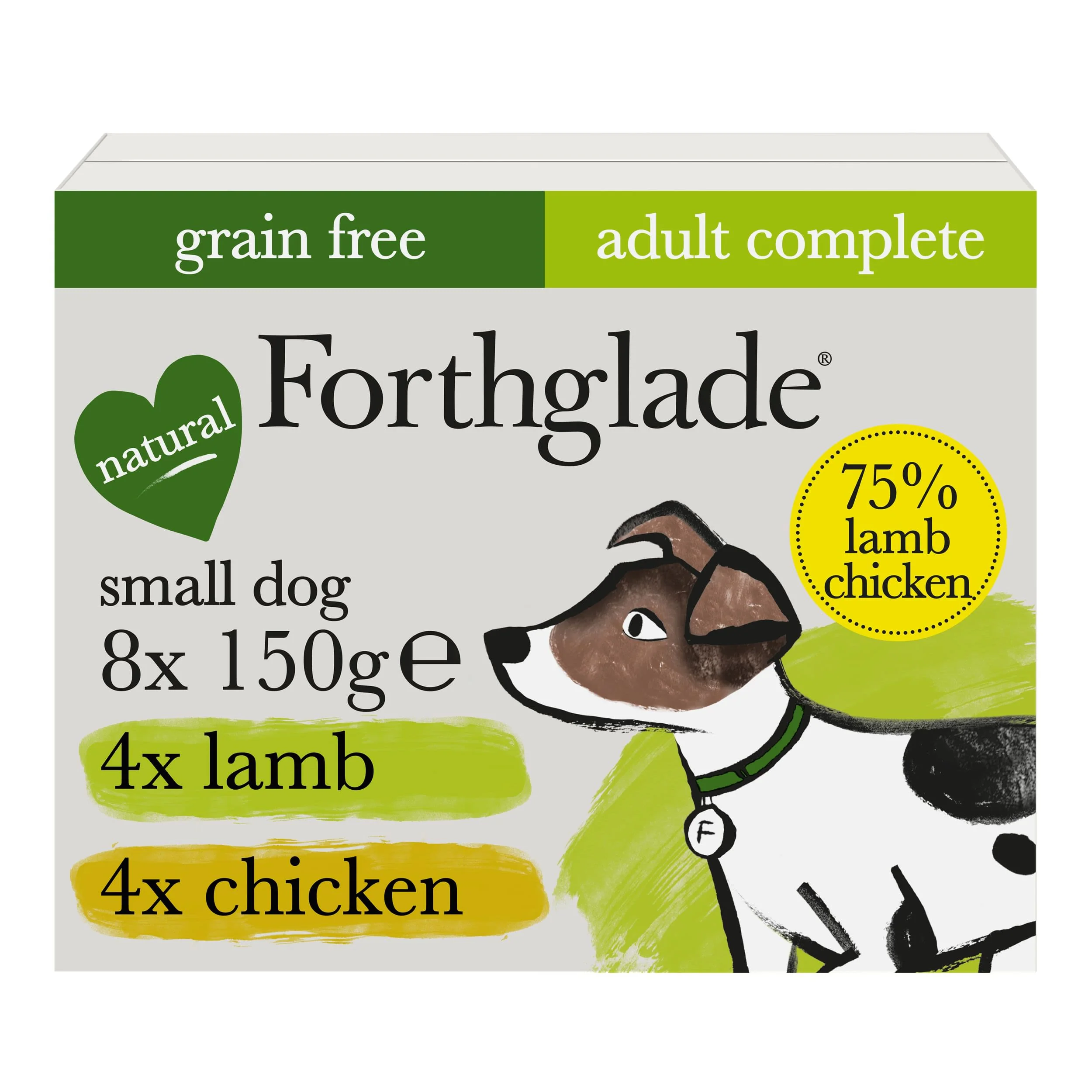 Forthglade Grain-free Small Adult Wet Dog Food - Chicken & Lamb