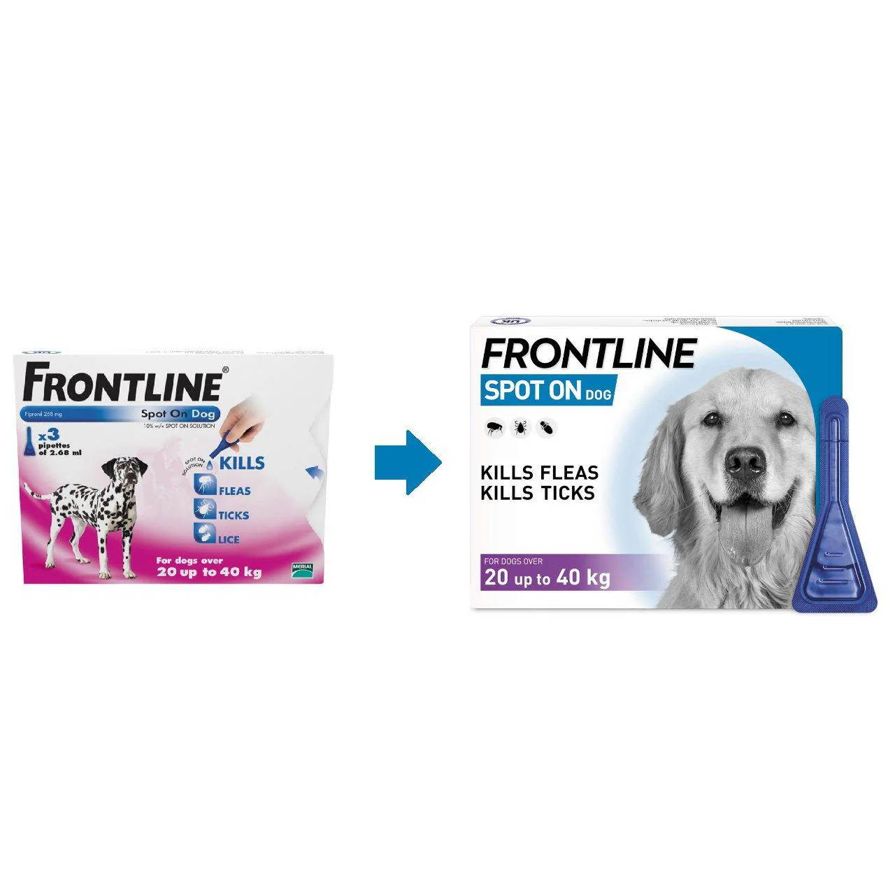 Frontline Spot On Flea & Tick Treatment for Large Dogs (20-40kg) - Image 3