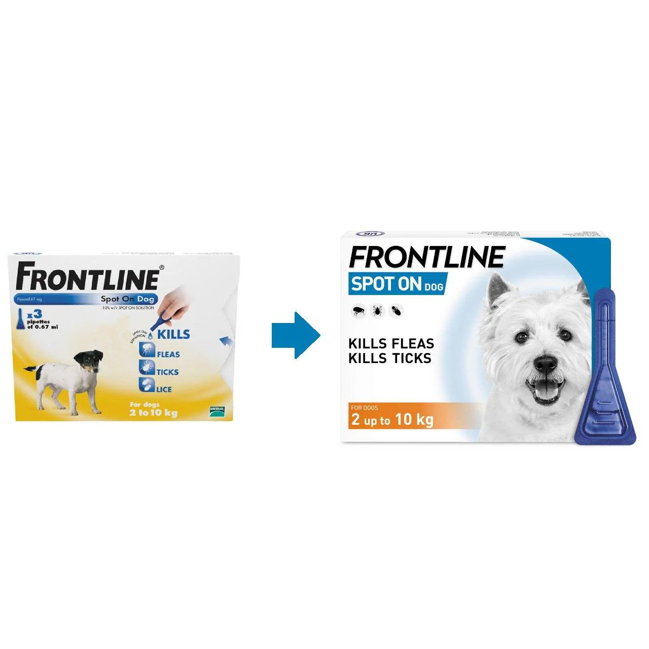 Frontline Spot On Flea & Tick Treatment for Small Dogs (2-10kg) - Image 3