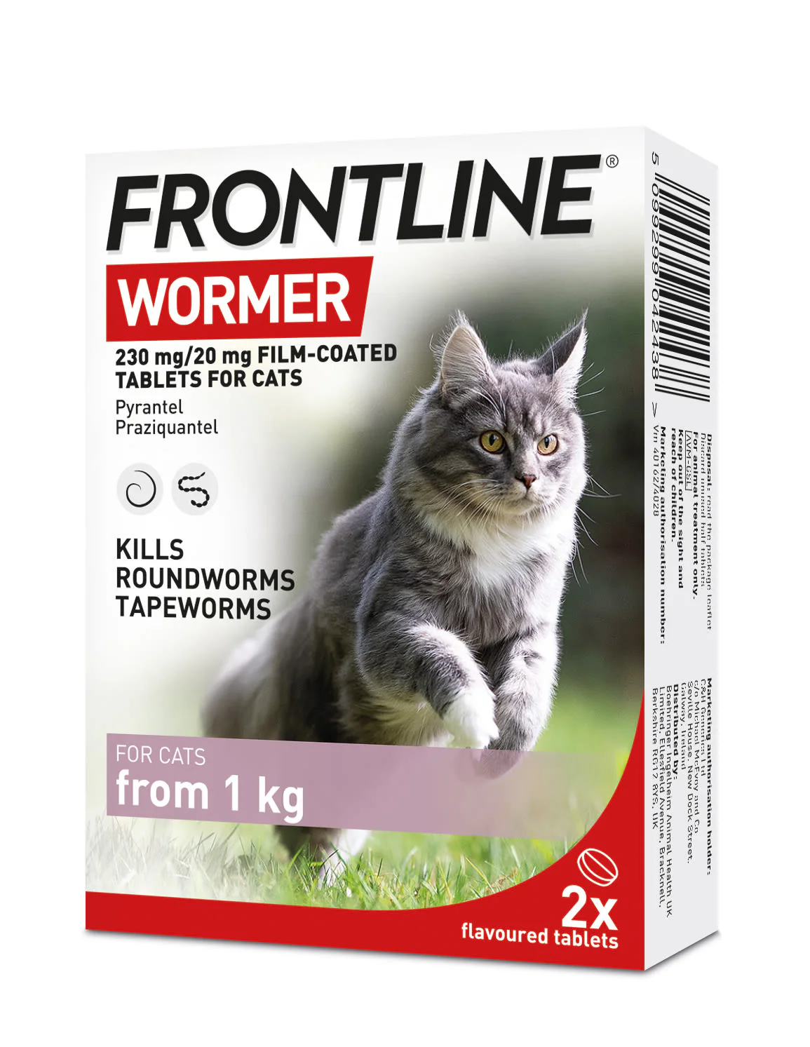 Frontline Wormer Film-Coated Tablets for Cats - Image 2