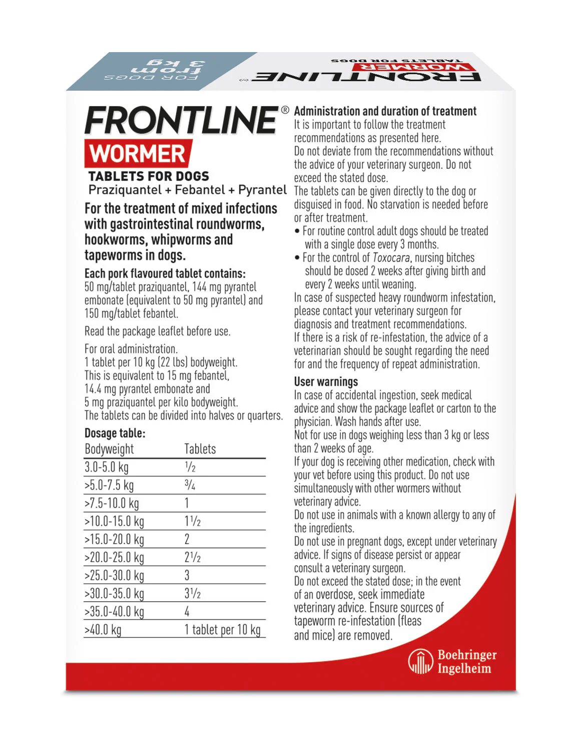Frontline Wormer Flavoured Tablets for Dogs - Image 4