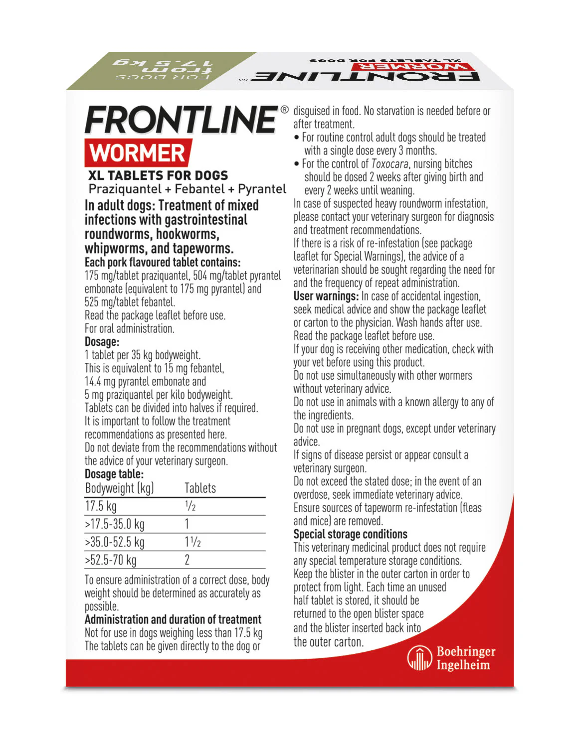 Frontline Wormer XL Flavoured Tablets for Dogs - Image 4