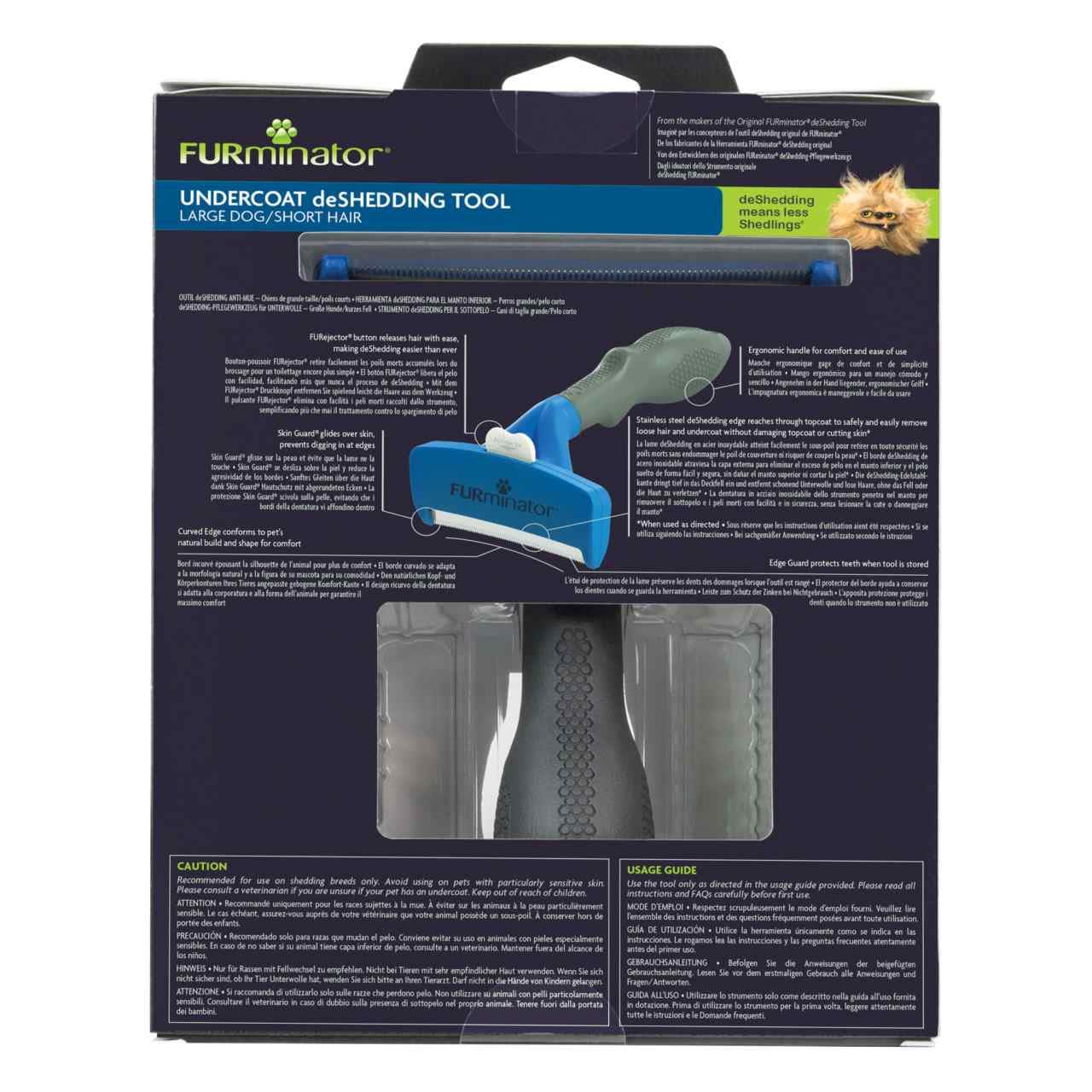 Furminator Deshedding Tool Short Hair Dog Large - Image 2