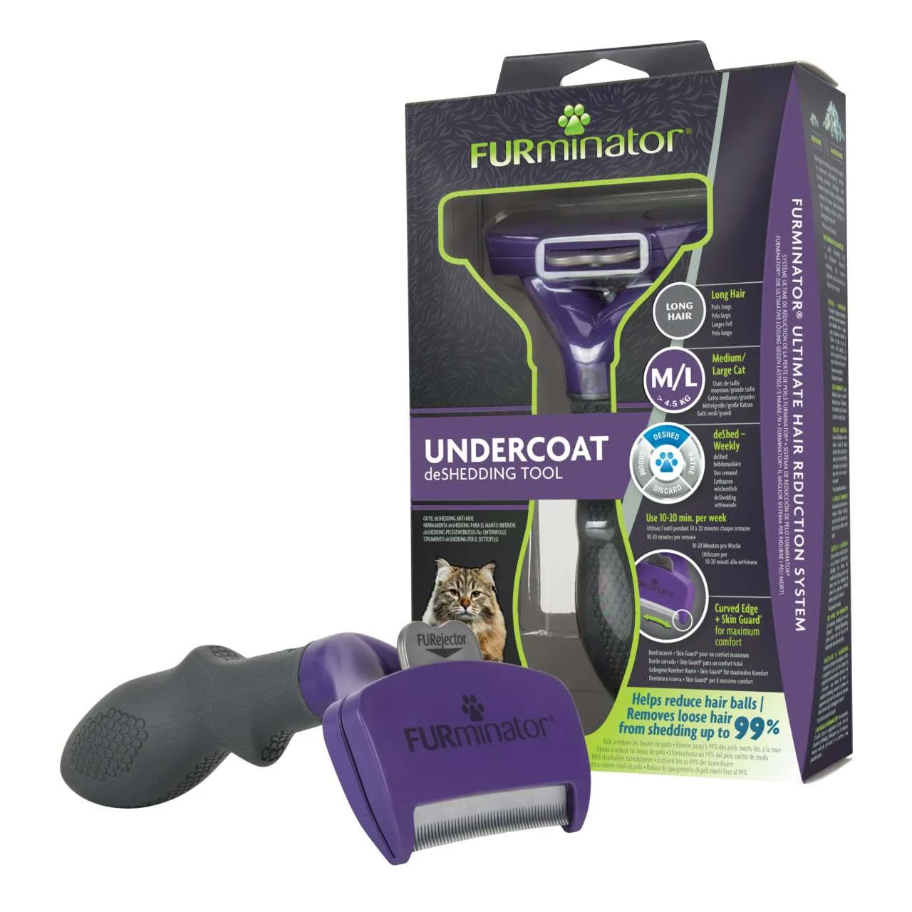 Furminator Kitten & Puppy Long Hair Deshedding Tool - Image 3