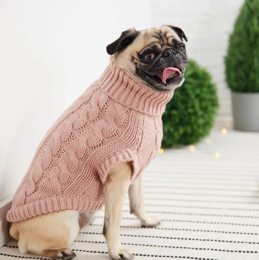 GF Pet Chalet Pink Dog Sweater - Image 4