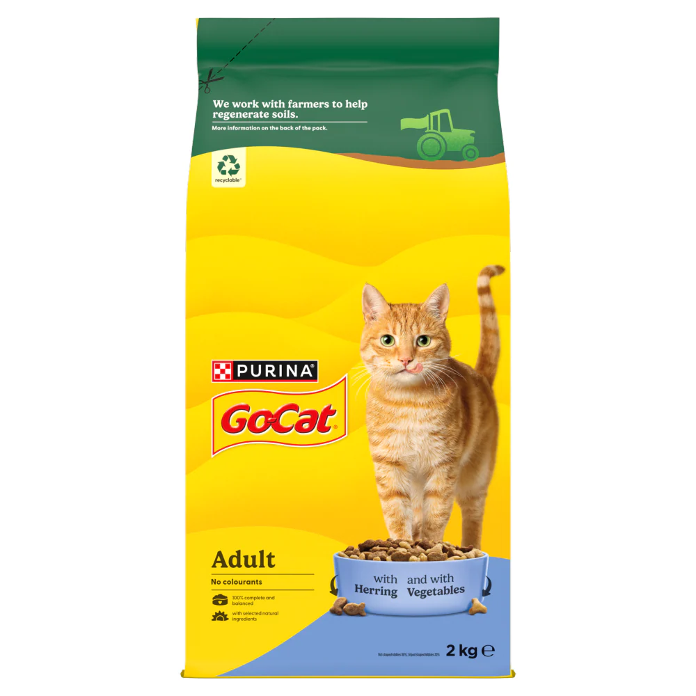 Go-Cat Adult Dry Cat Food - Herring & Vegetable - Image 2