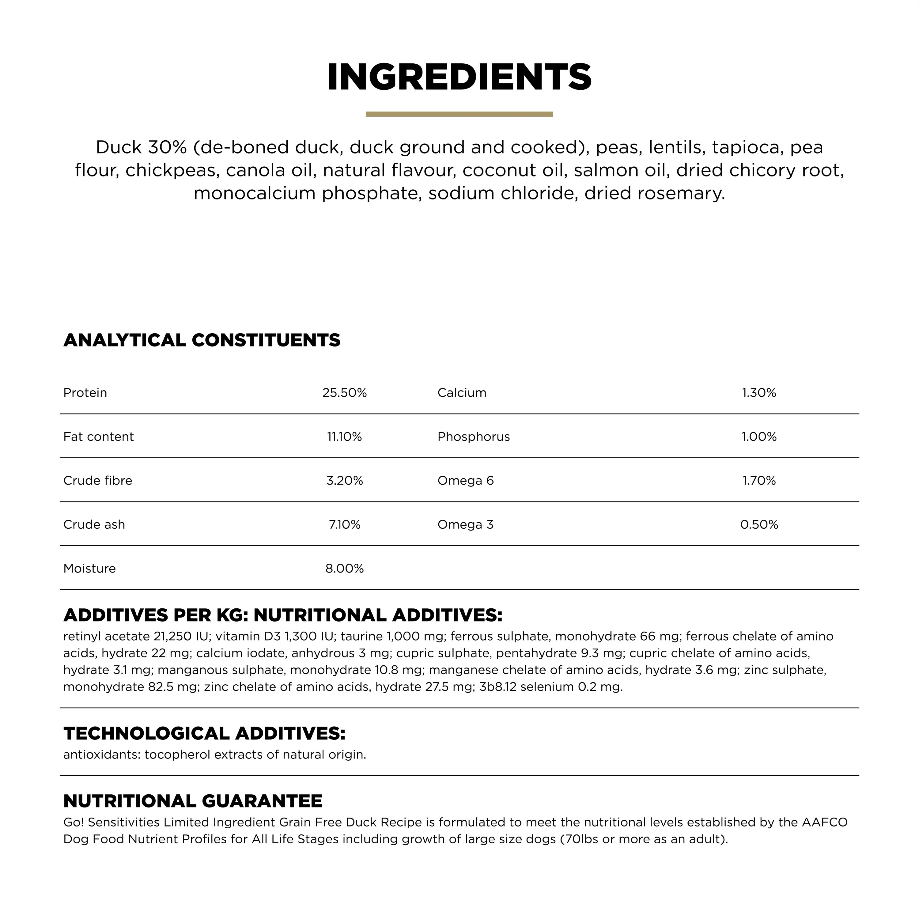 Go! Solutions Sensitivities Limited Ingredient Grain Free Duck recipe Dry Dog Food - Image 8