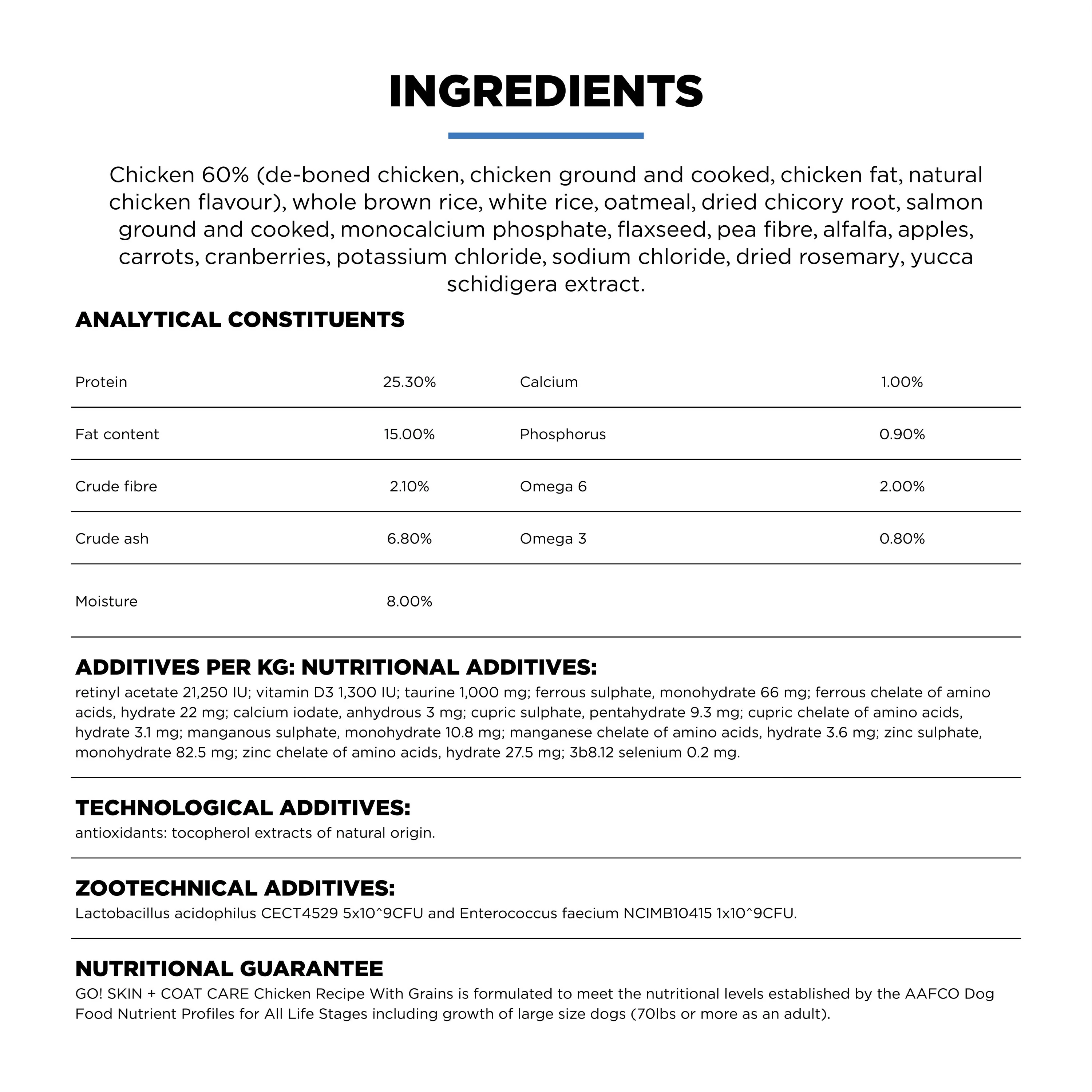 Go! Solutions Skin + Coat Care Chicken Recipe with Grains Dry Dog Food - Image 8
