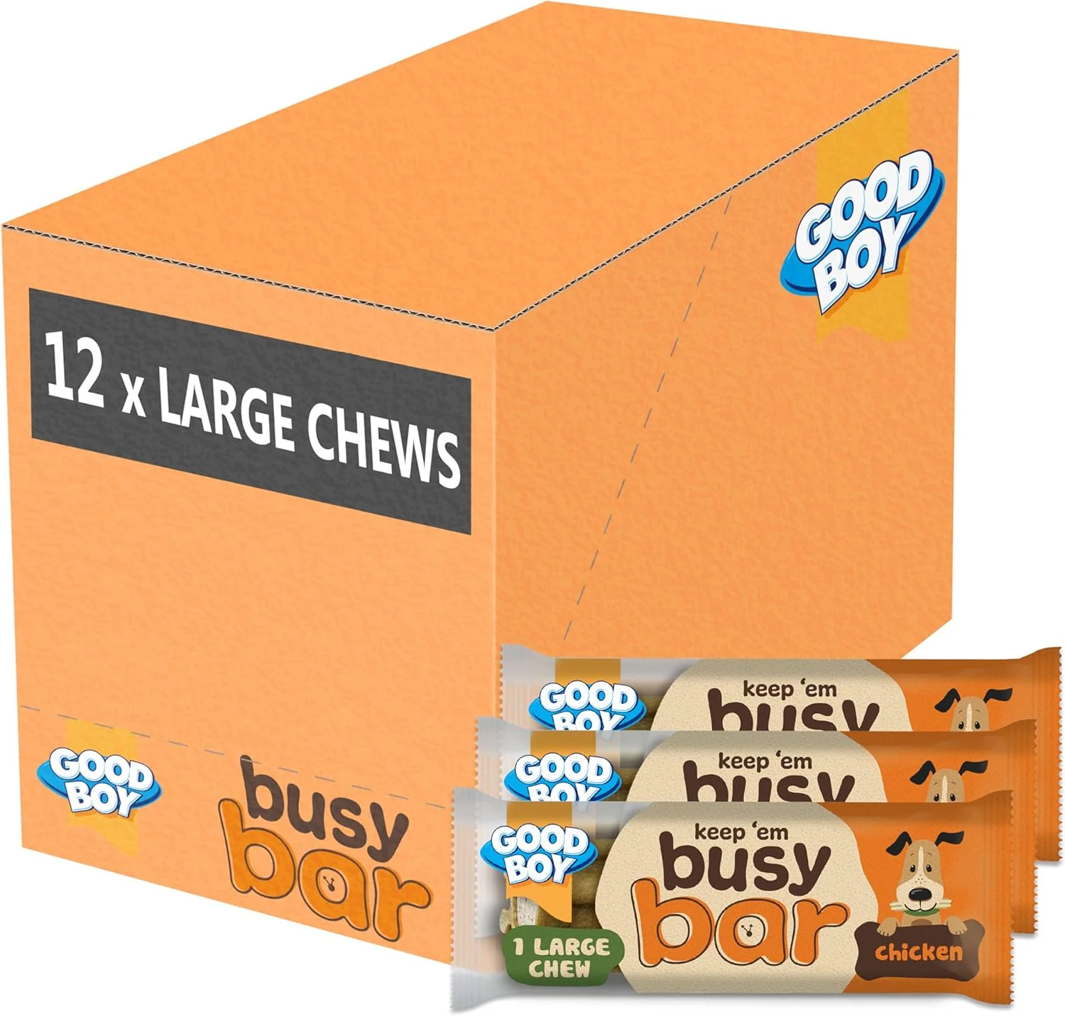 Good Boy Busy Bar 1 Large Chicken Chew Dog Treats - Image 2