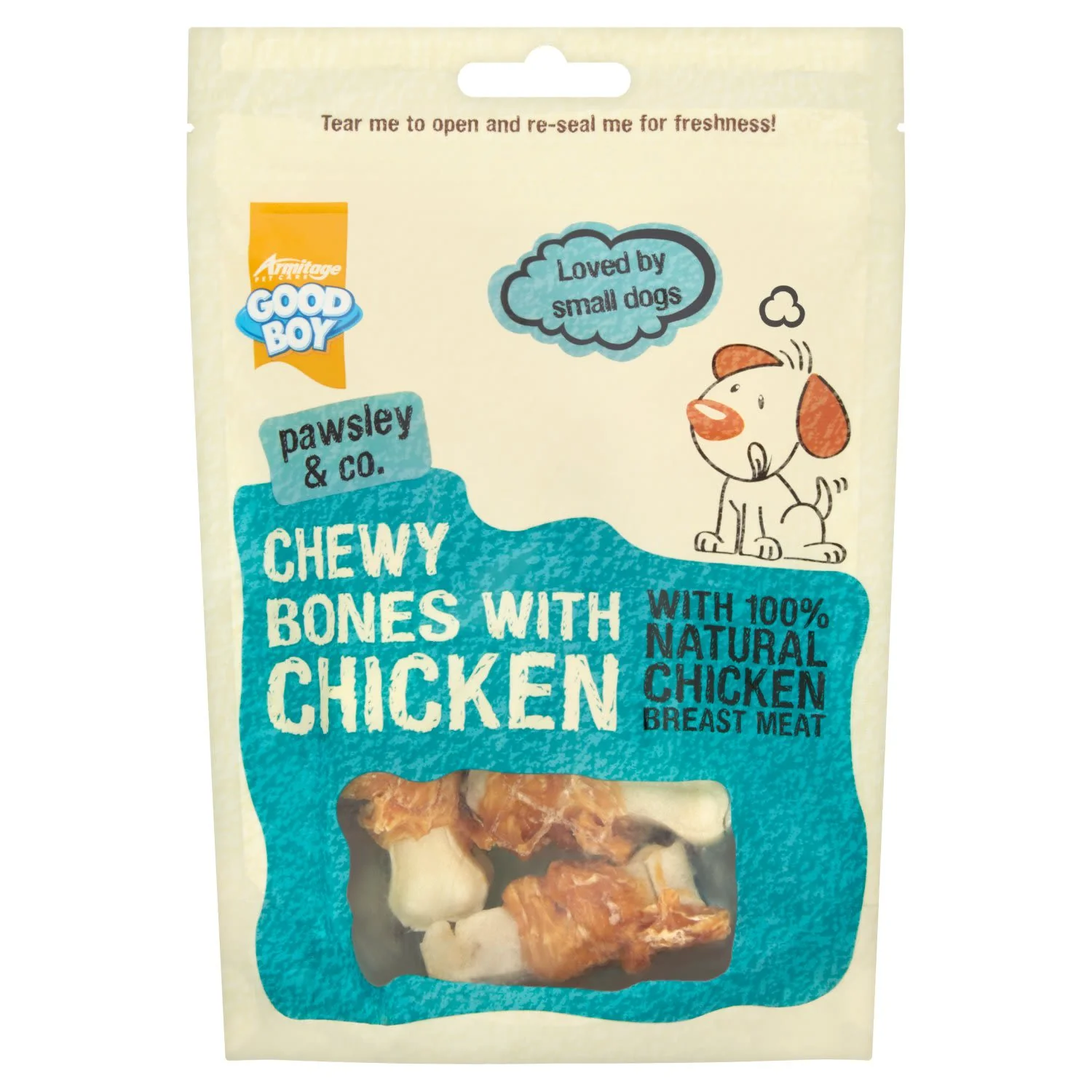 Good Boy Chewy Mini Bones with Chicken Dog Treat - Image 2