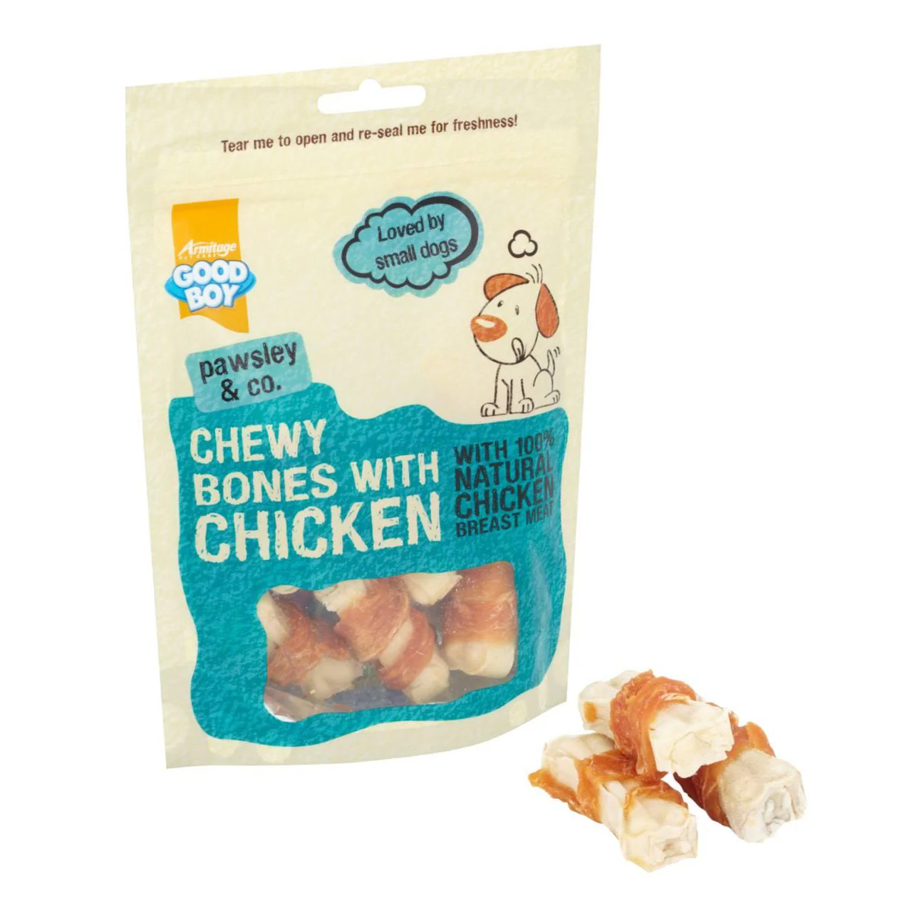 Good Boy Chewy Mini Bones with Chicken Dog Treat - Image 3