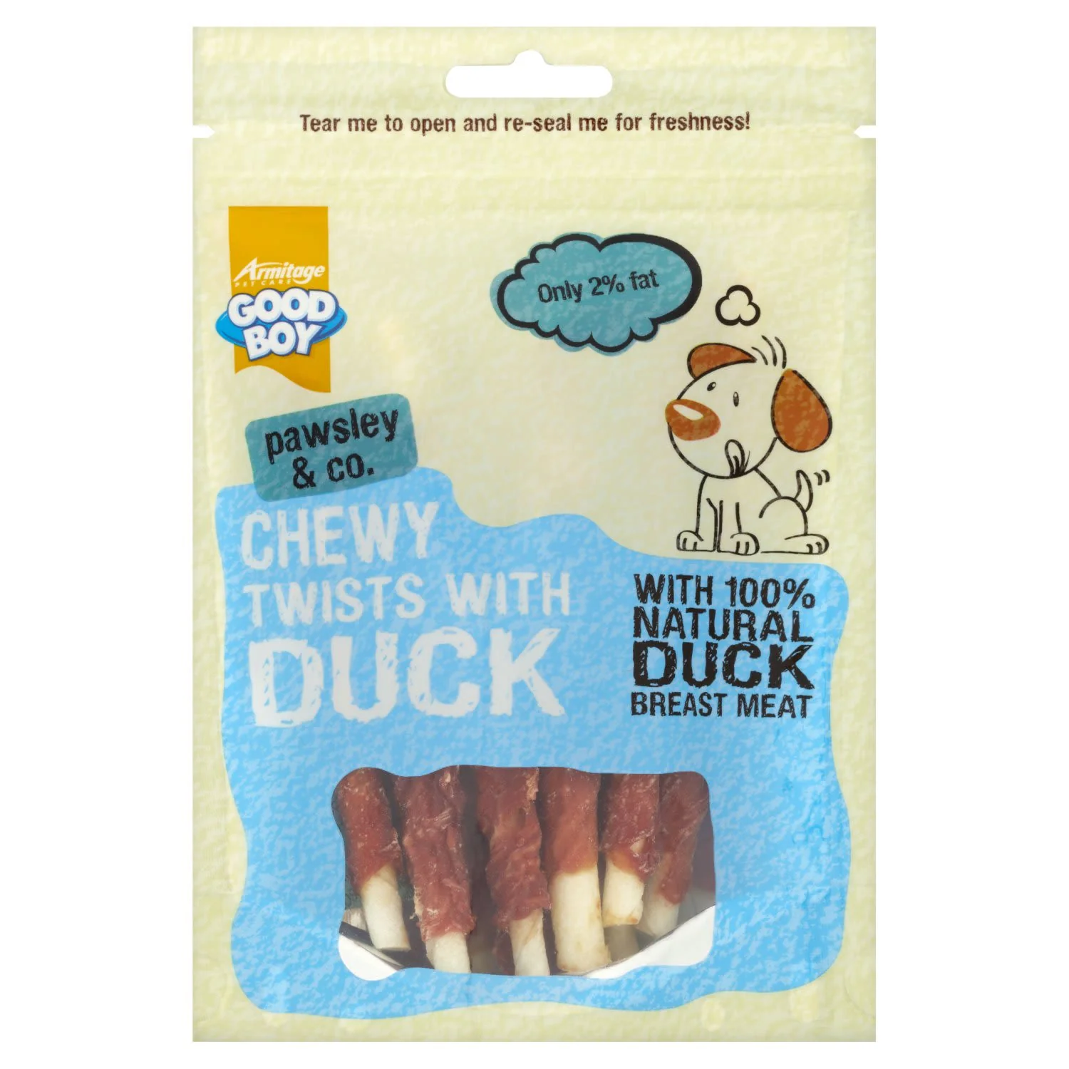 Good Boy Chewy Twists with Duck Dog Treat - Image 2