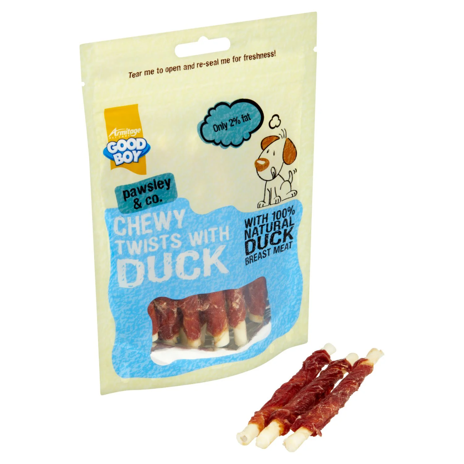 Good Boy Chewy Twists with Duck Dog Treat - Image 3