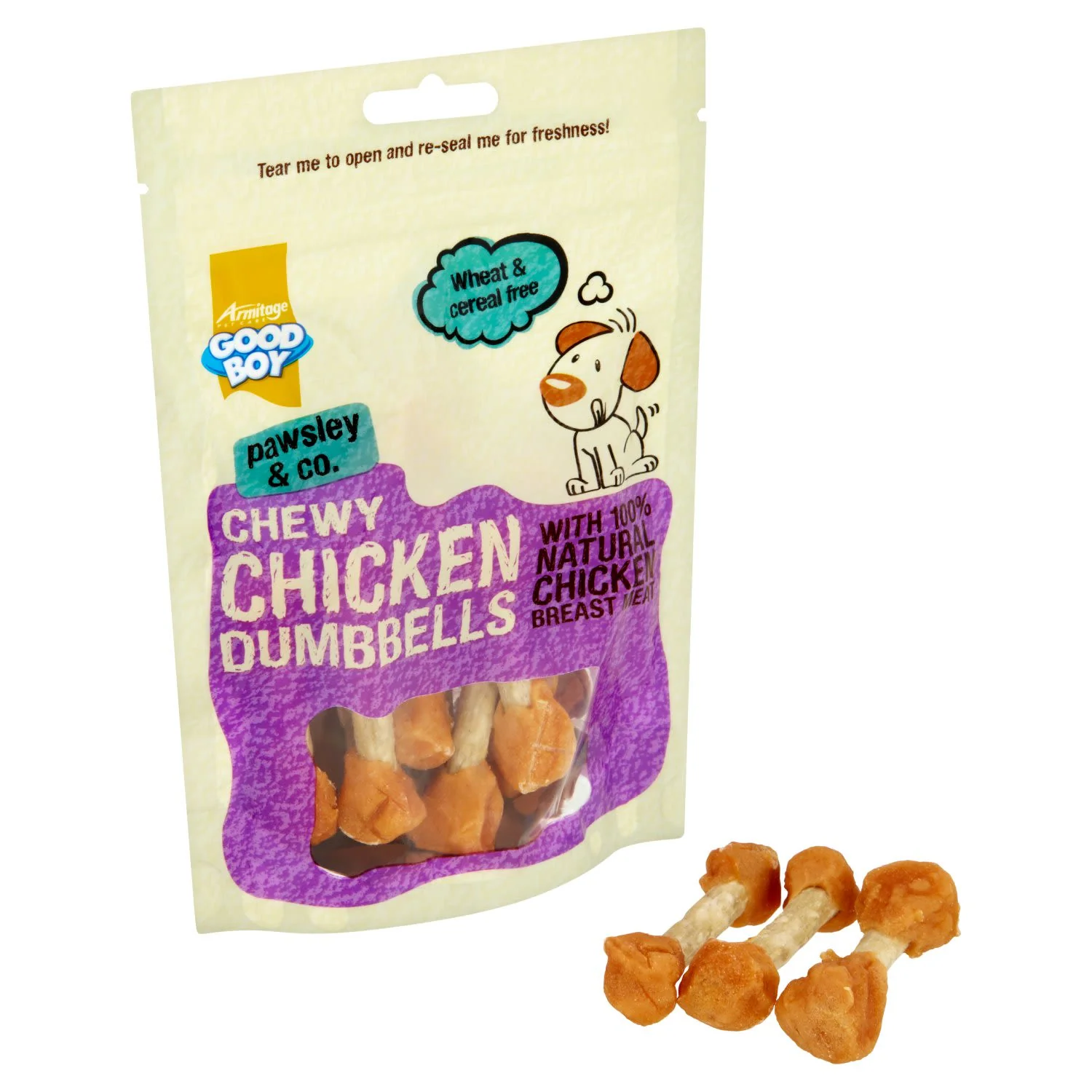 Good Boy Chicken Fillet Munchy Dumbbell Deli Treat - Image 3