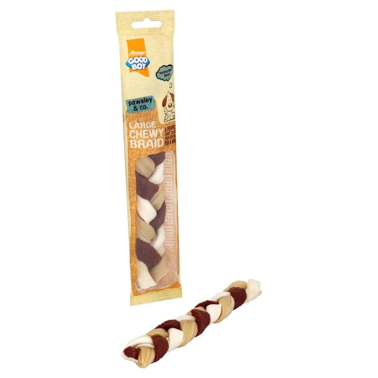 Good Boy Pawsley & Co Large Chewy Braid Dog Treat - Image 2