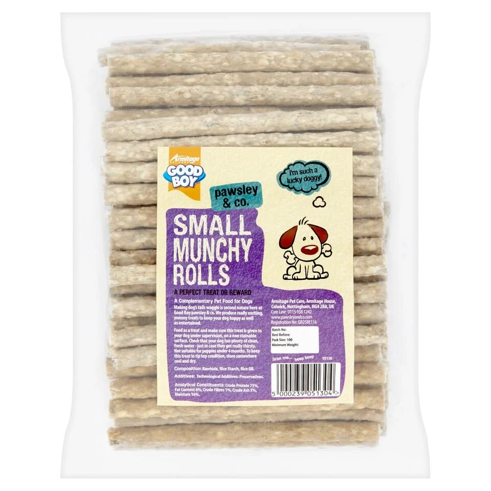 Good Boy Pawsley & Co Small Natural Munchy Rolls Dog Treats