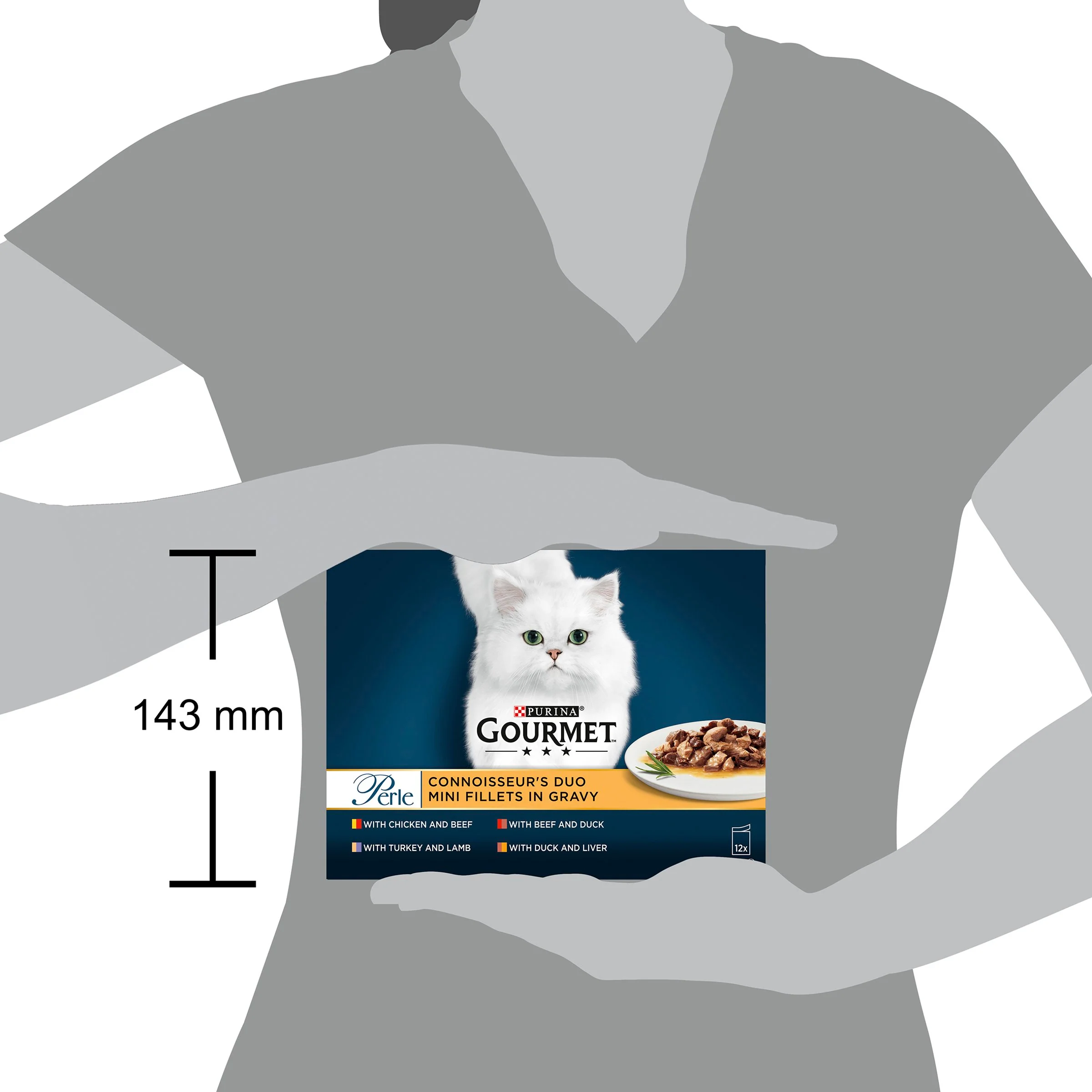 Gourmet Perle Connoisseurs Duo Cat Food Meat - Image 2