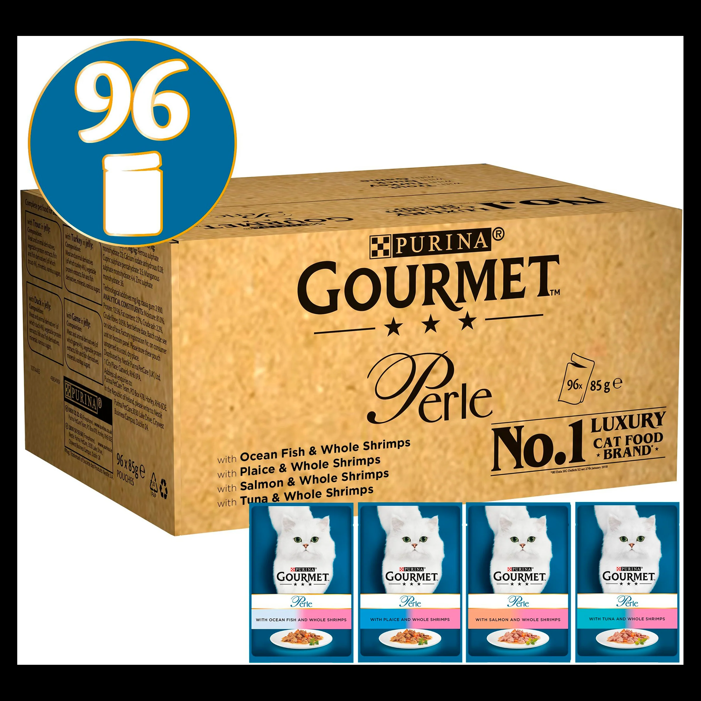 Gourmet Perle Country Adult Mini Fillets Pouches Wet Cat Food - Mixed Selection - Image 12