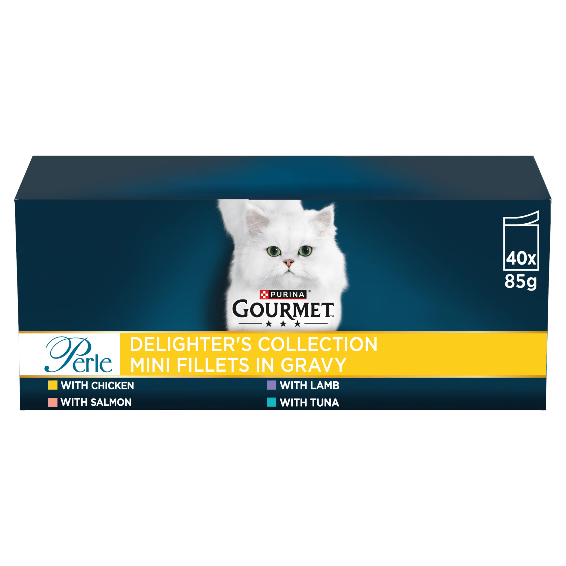 Gourmet Perle Delighter's Collection Mini Fillets in Gravy Pouch Adult Wet Cat Food - Image 11
