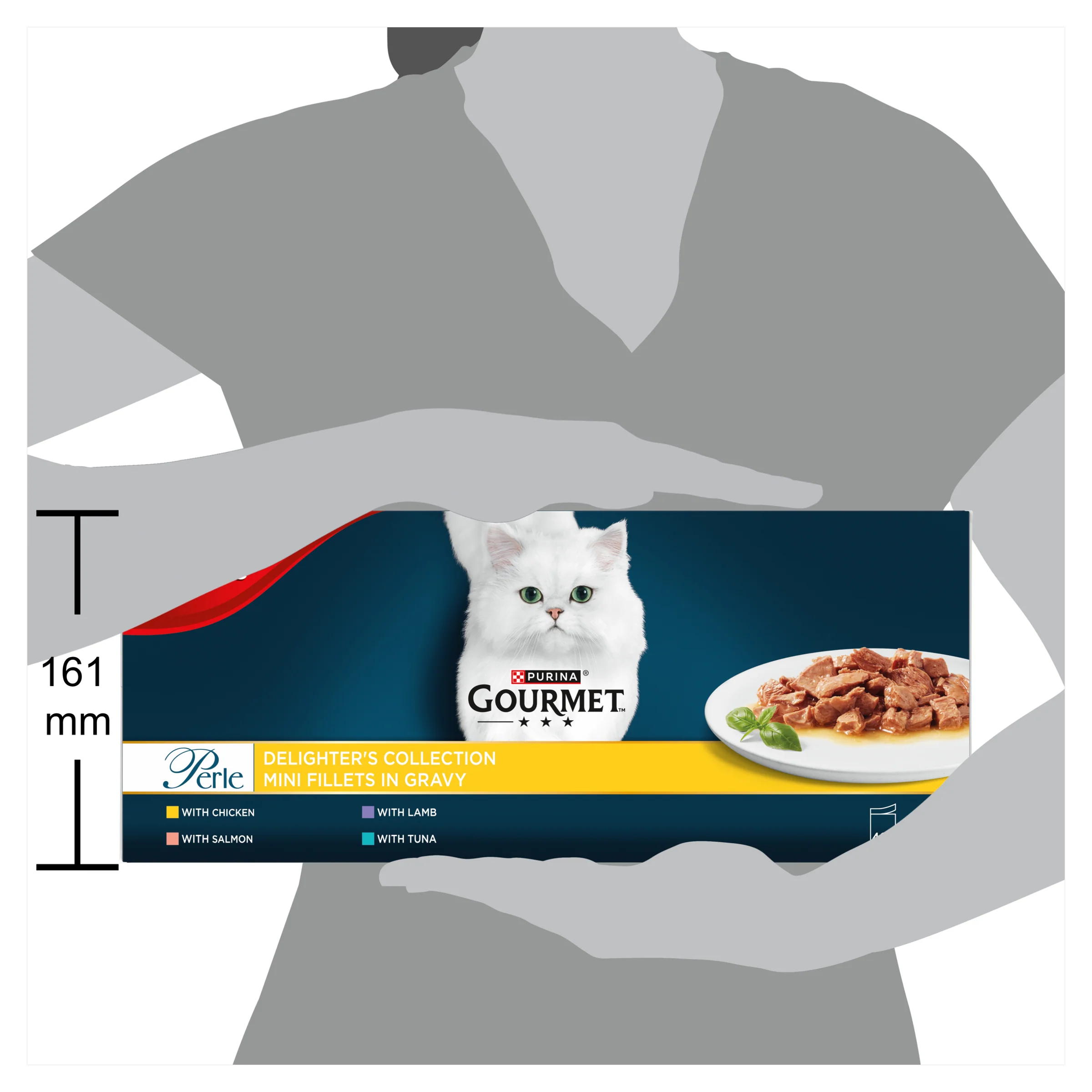 Gourmet Perle Delighter's Collection Mini Fillets in Gravy Pouch Adult Wet Cat Food - Image 3