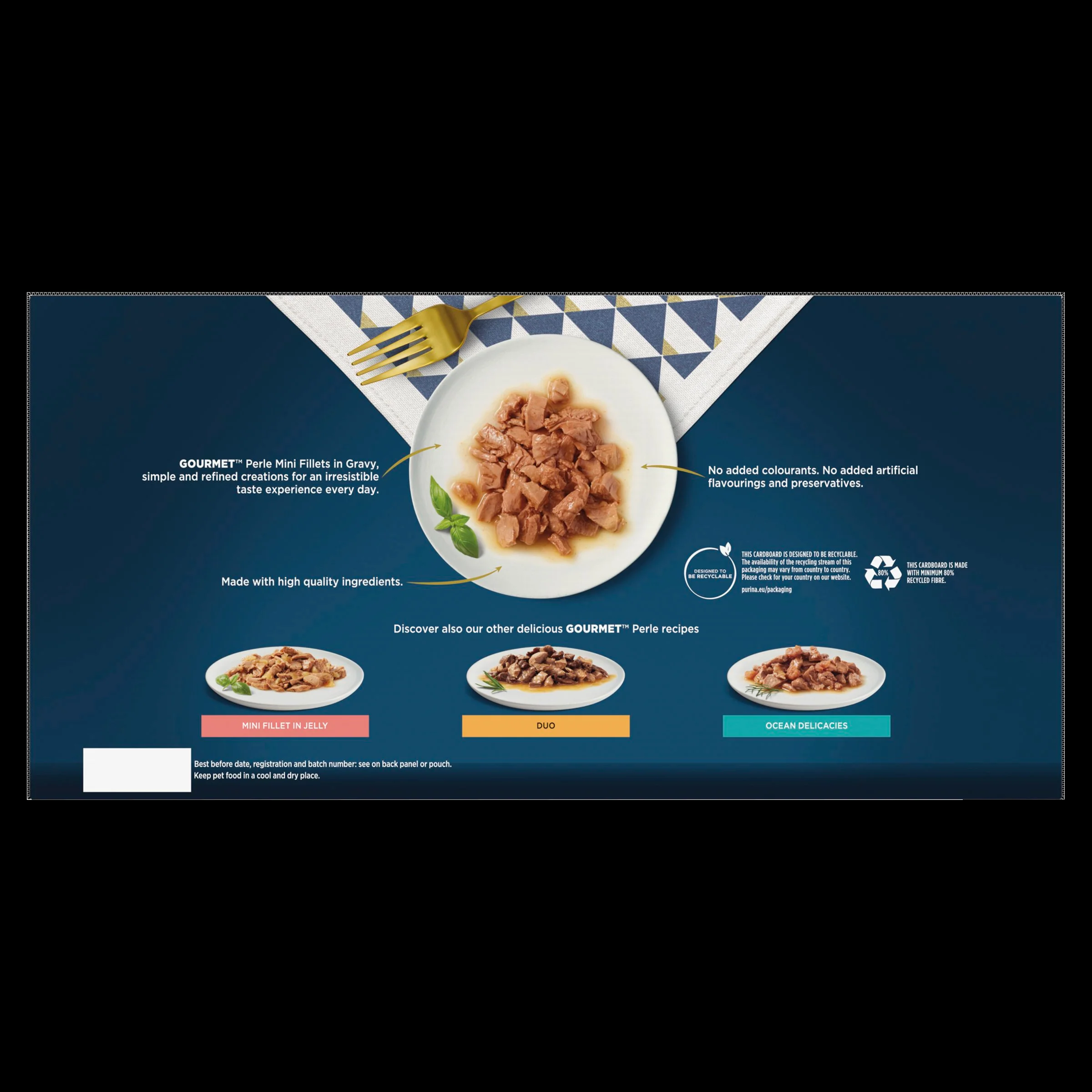Gourmet Perle Mini Fillets Pouches Adult Wet Cat Food - Chefs Selection in Gravy - Image 5