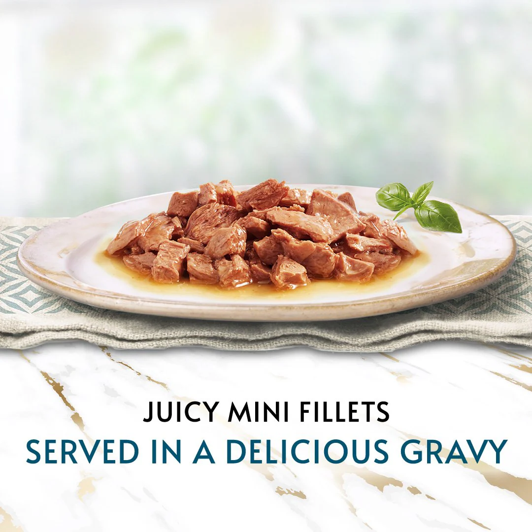 Gourmet Perle Senior Mini Fillets in Gravy Pouch Wet Cat Food - Image 14