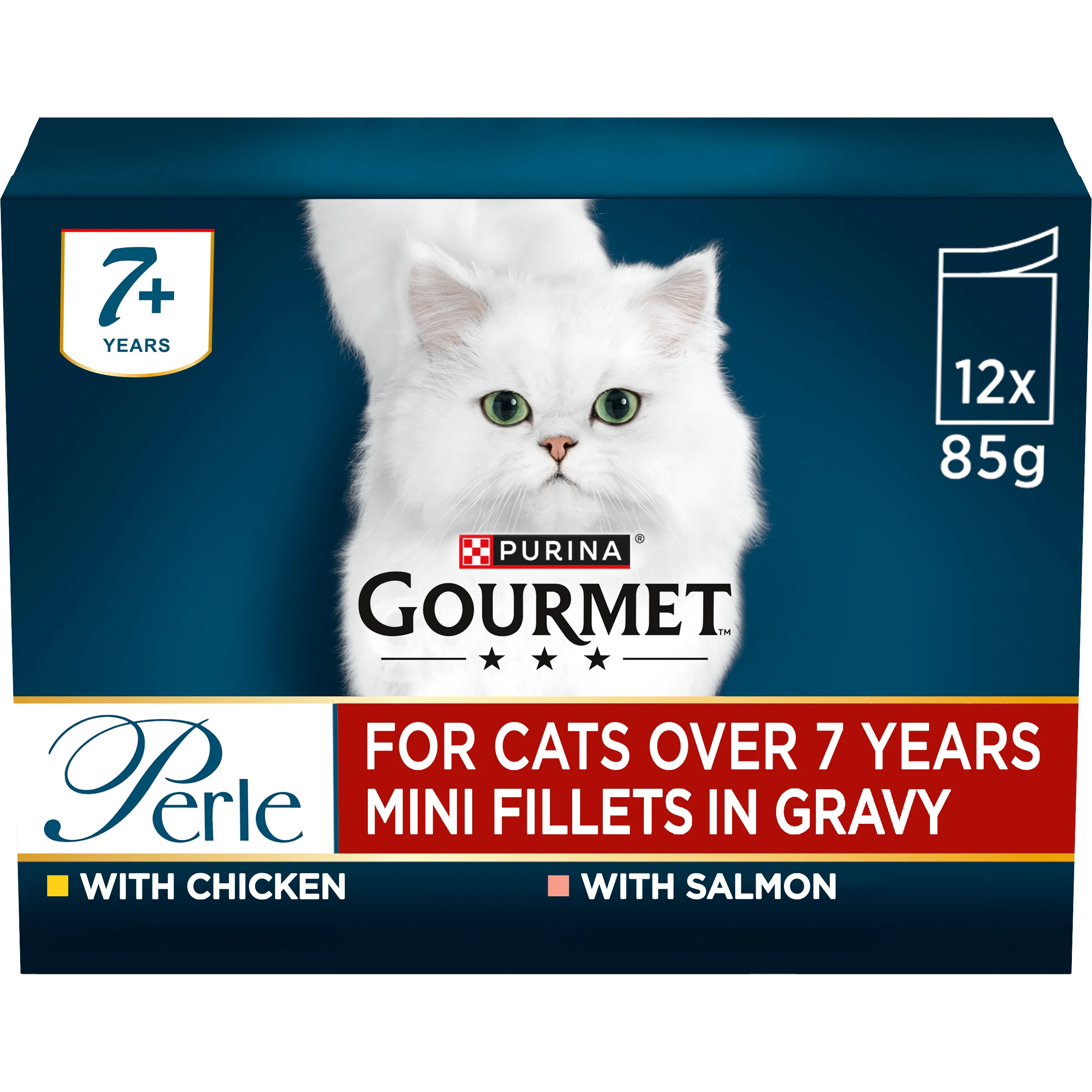 Gourmet Perle Senior Mini Fillets in Gravy Pouch Wet Cat Food - Image 19