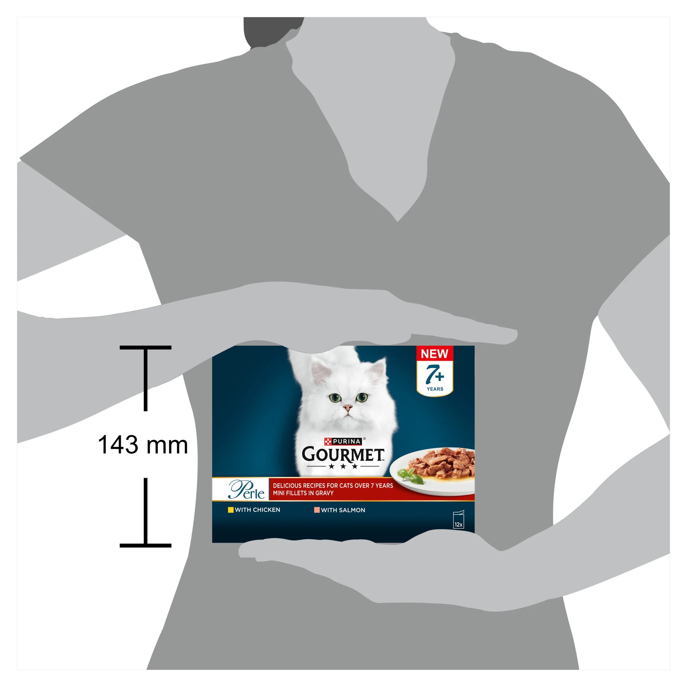 Gourmet Perle Senior Mini Fillets in Gravy Pouch Wet Cat Food - Image 5