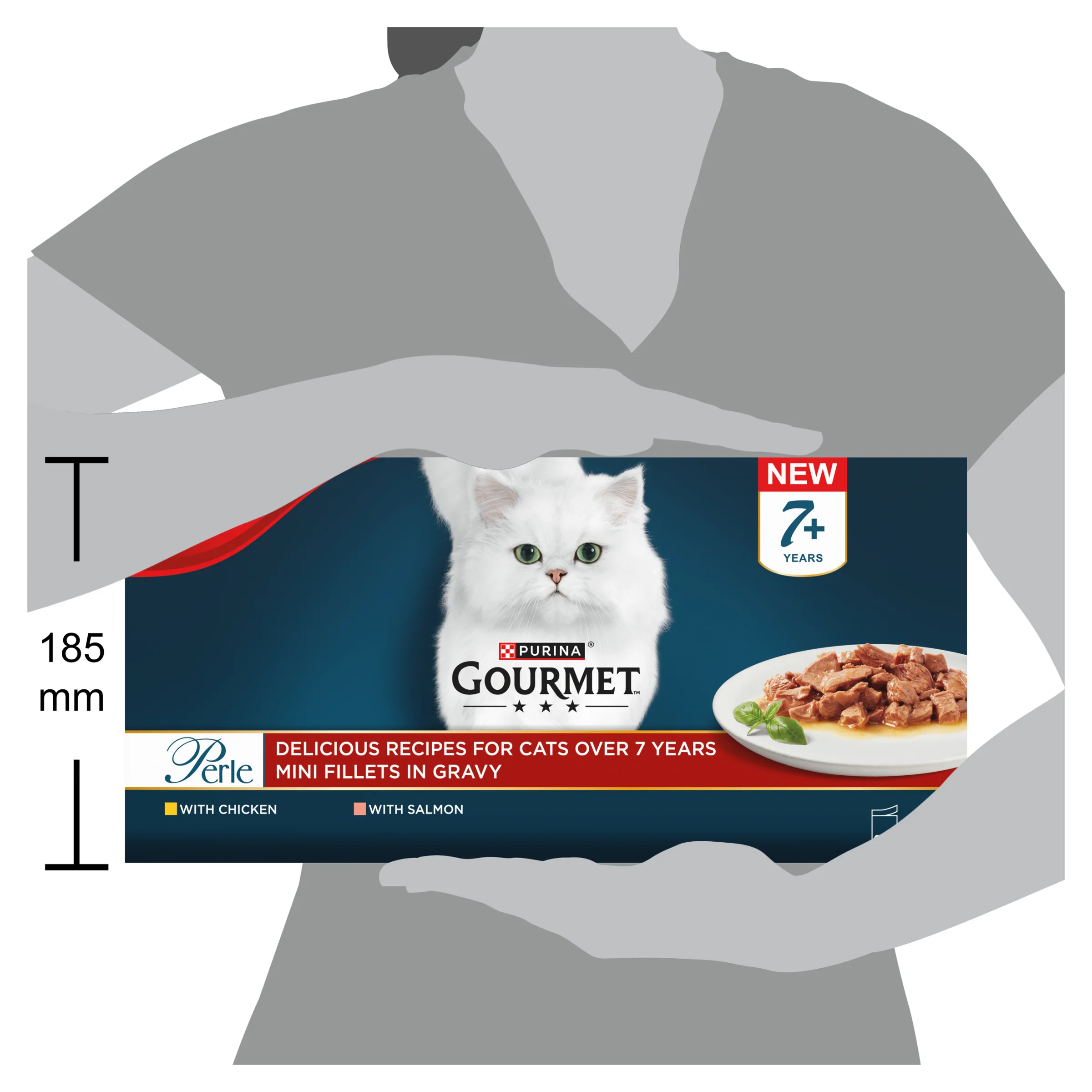 Gourmet Perle Senior Mini Fillets in Gravy Pouch Wet Cat Food - Image 6