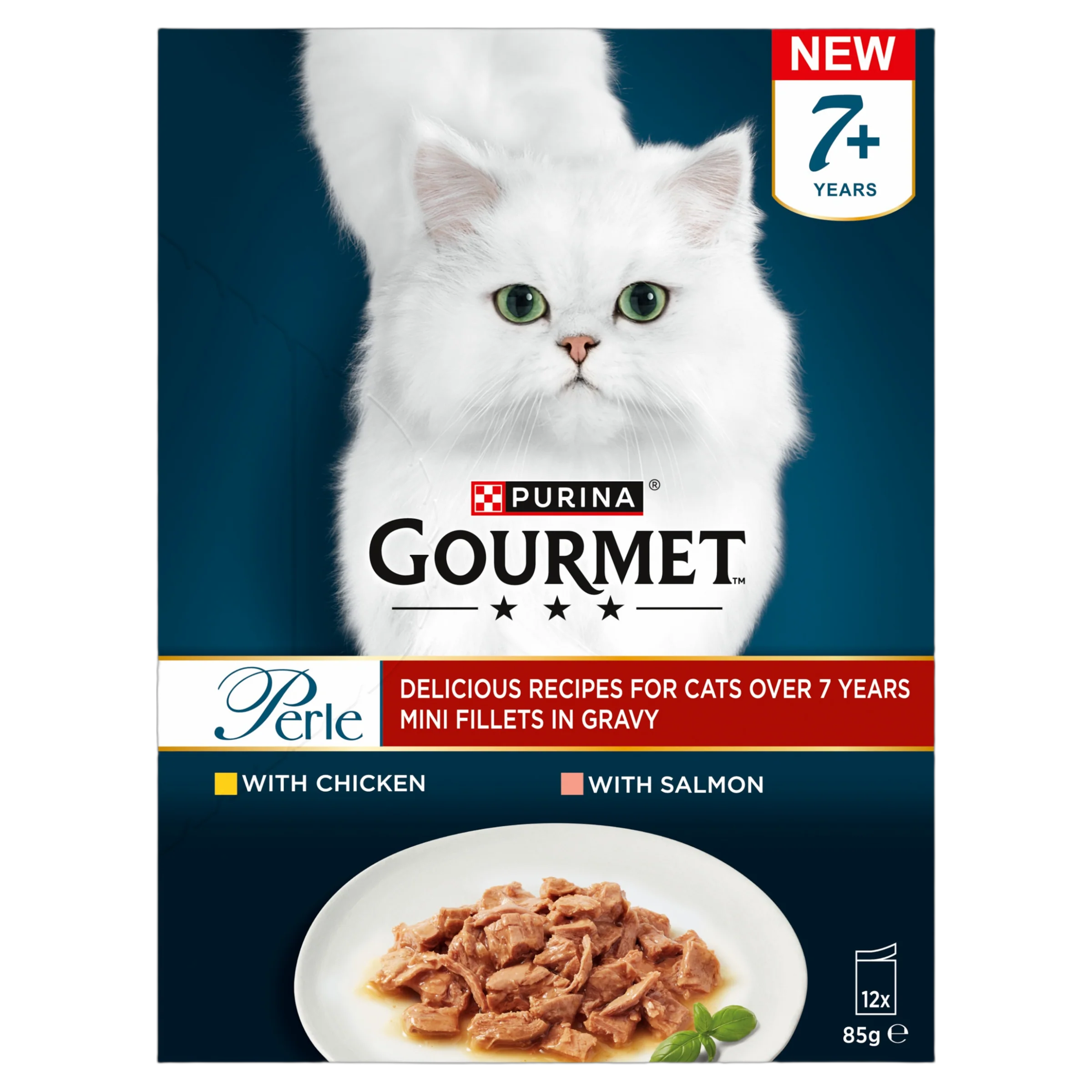Gourmet Perle Senior Mini Fillets in Gravy Pouch Wet Cat Food - Image 7