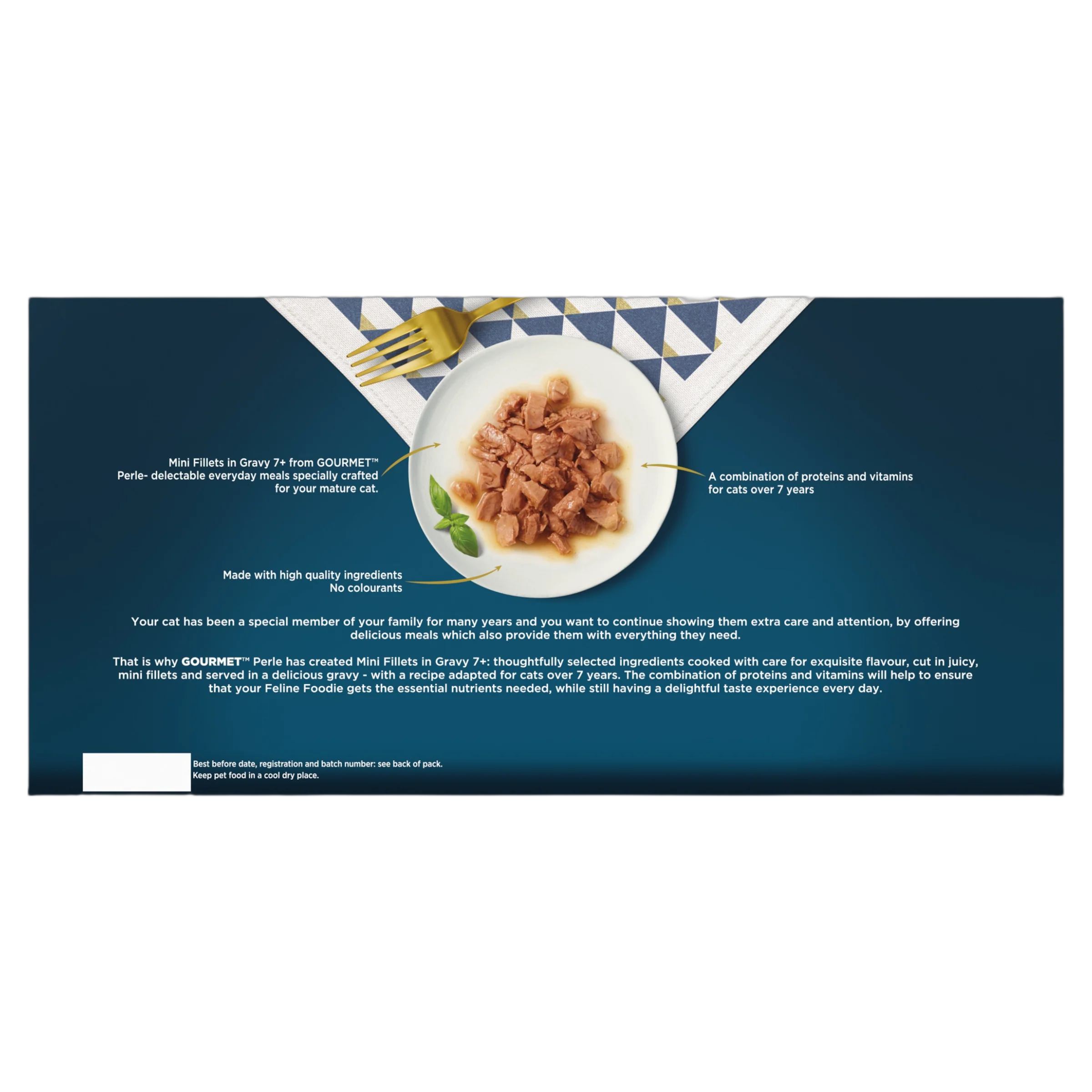 Gourmet Perle Senior Mini Fillets in Gravy Pouch Wet Cat Food - Image 8