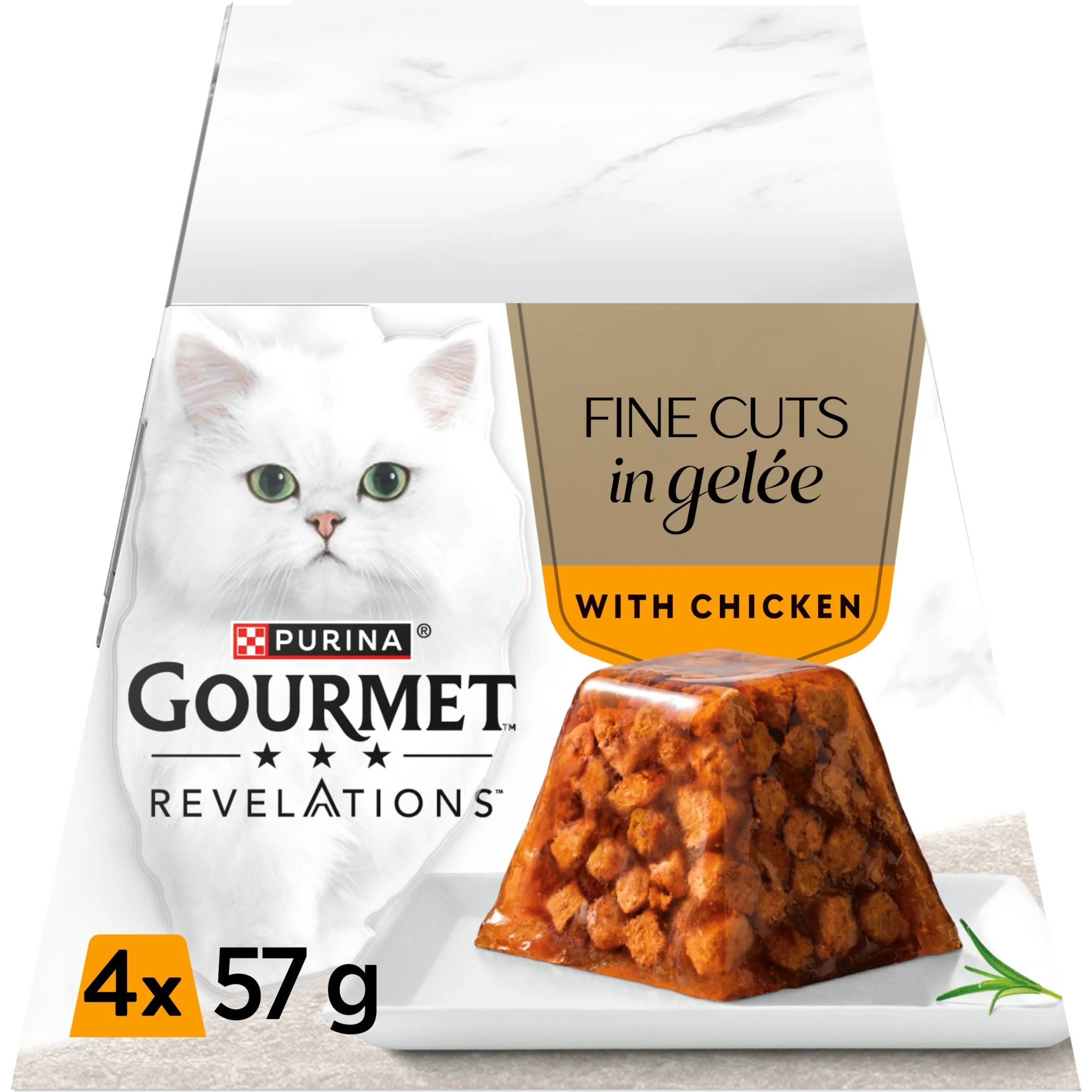 Gourmet Revelations Gelee Chicken in Jelly Wet Cat Food 4 x 57g - Image 2
