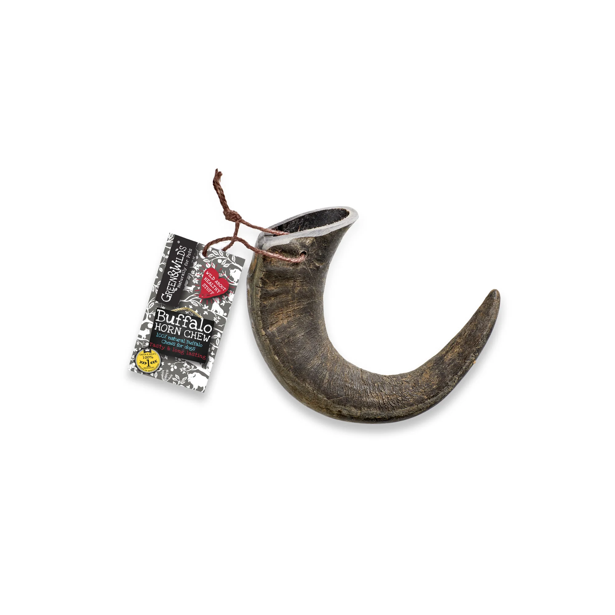 Green & Wilds Buffalo Horn Dog Chew Treats - Image 2