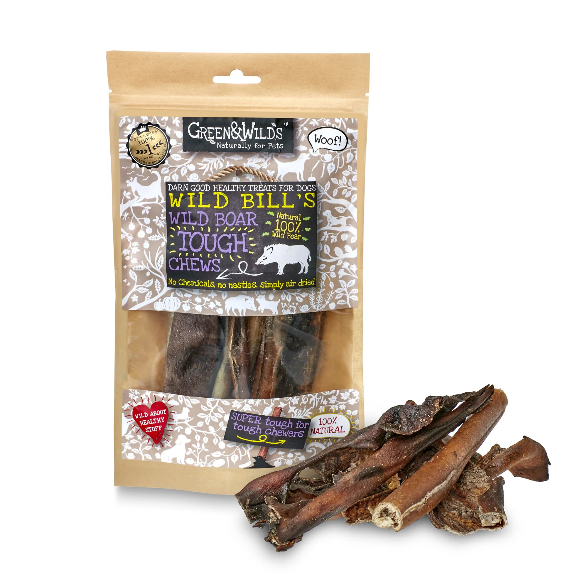 Green & Wilds Wild Boar Tough Dog Chew Treats
