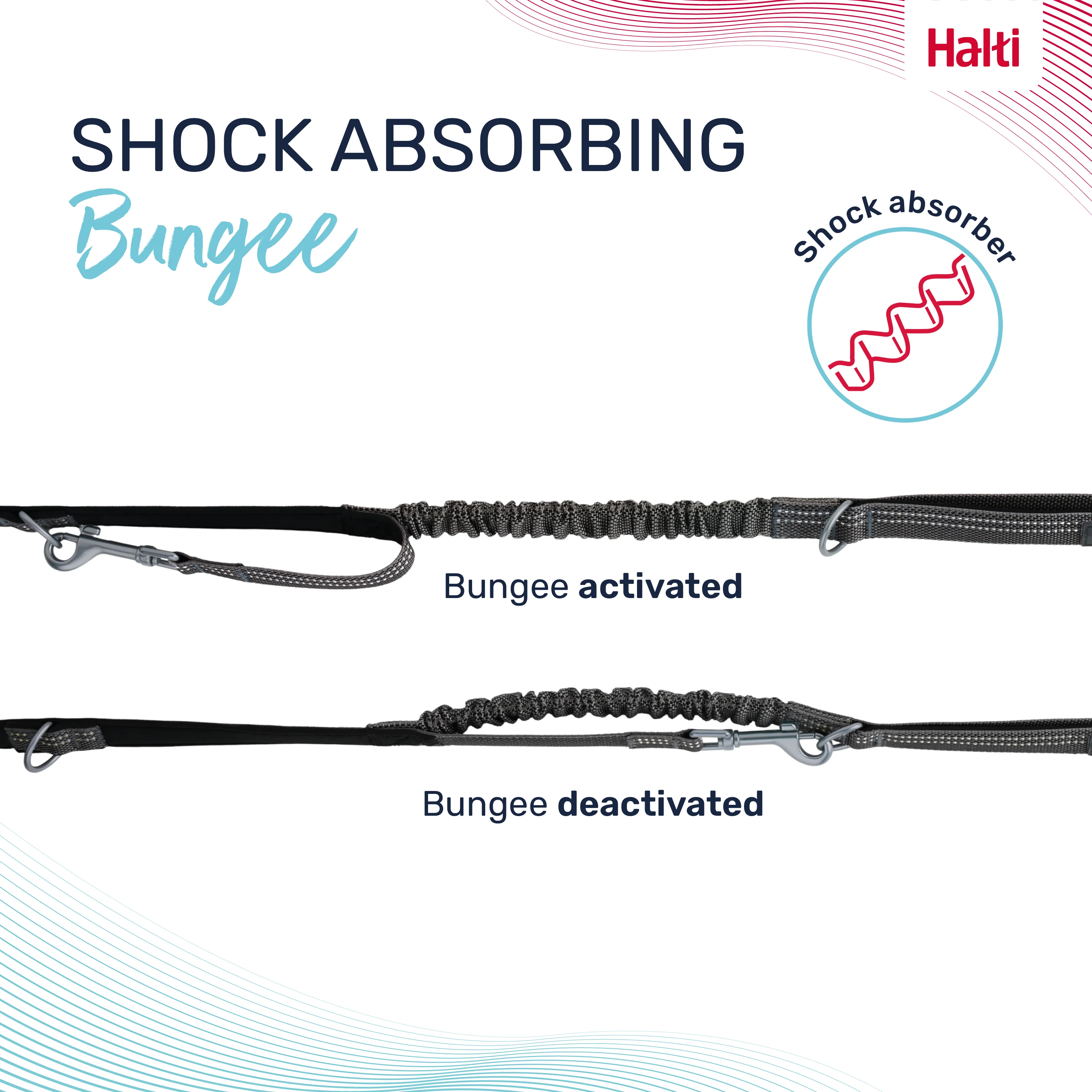 Halti Anatomy Multi Dog Lead - Grey - Image 3
