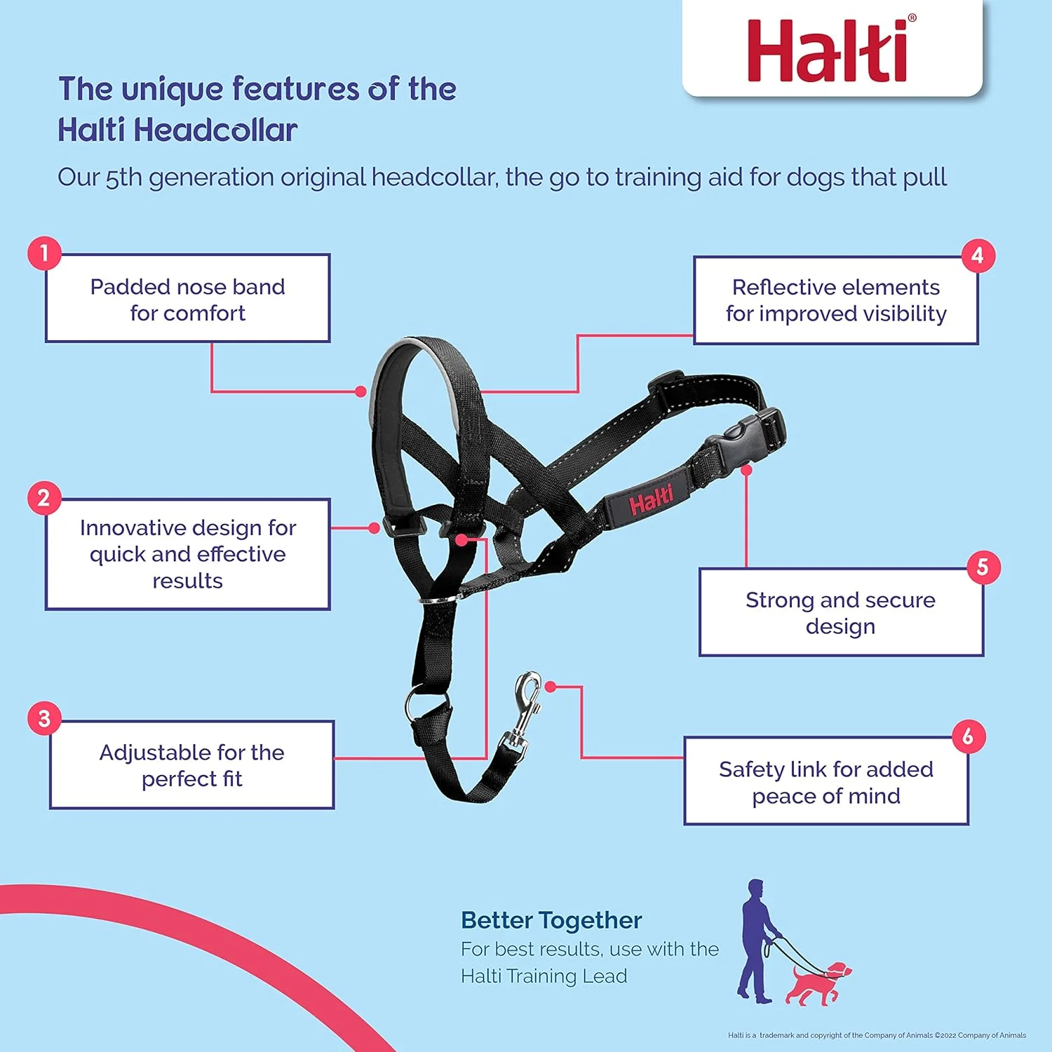 Halti Dog Headcollar - Black - Image 2