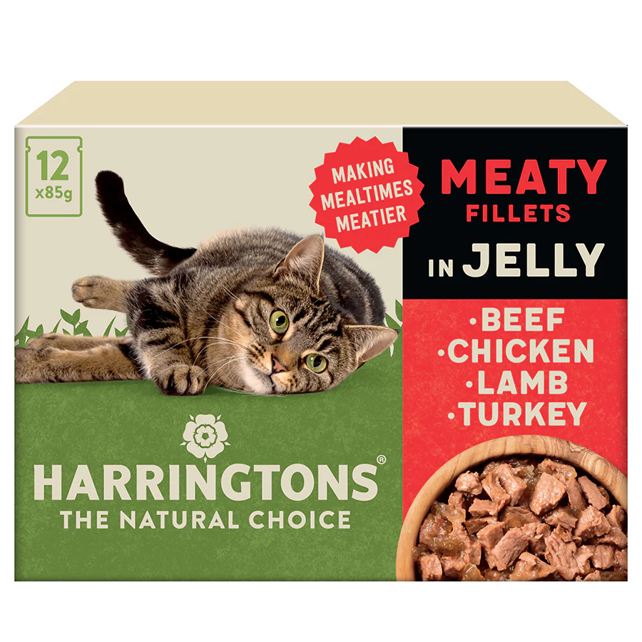 Harringtons Wet Cat Meat Selection in Jelly