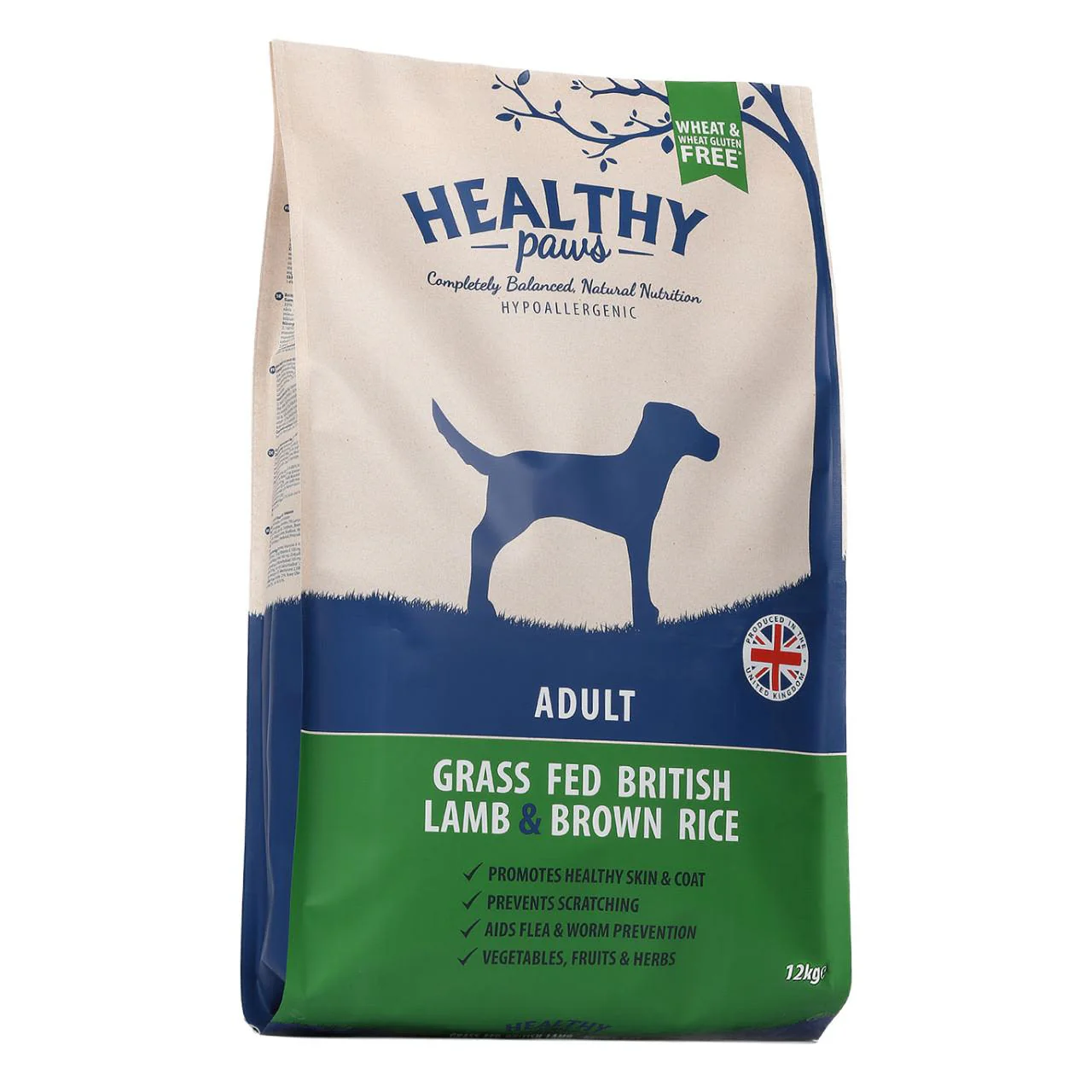 Healthy Paws Grass Fed British Lamb & Brown RiceĀ Adult Dog Food