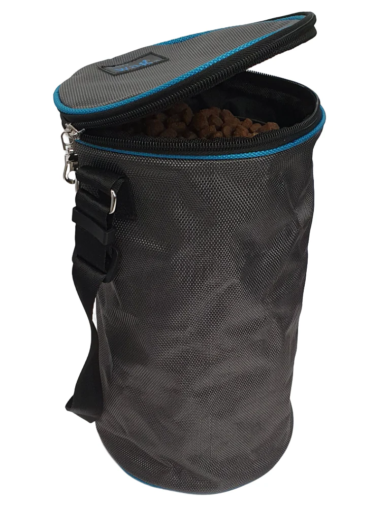 Henry Wag Snack Pack Grey Dog Travel Food Bag