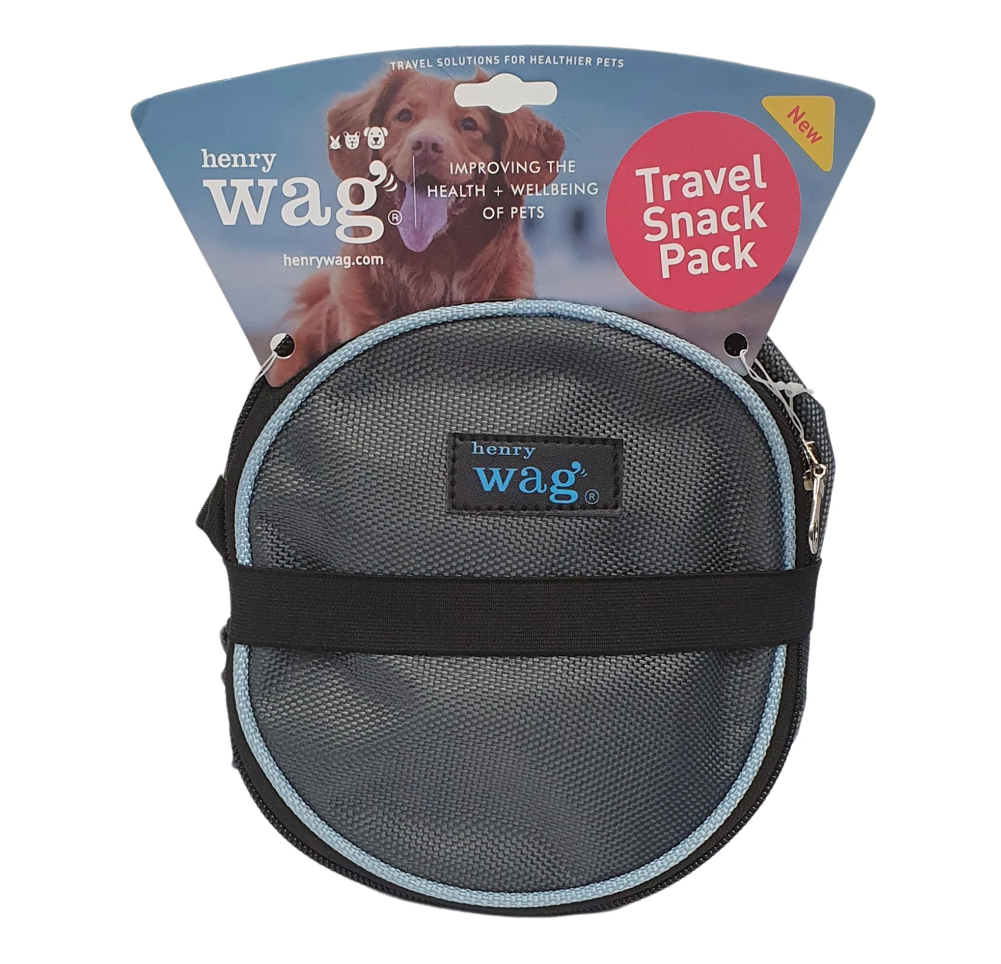 Henry Wag Snack Pack Grey Dog Travel Food Bag - Image 2