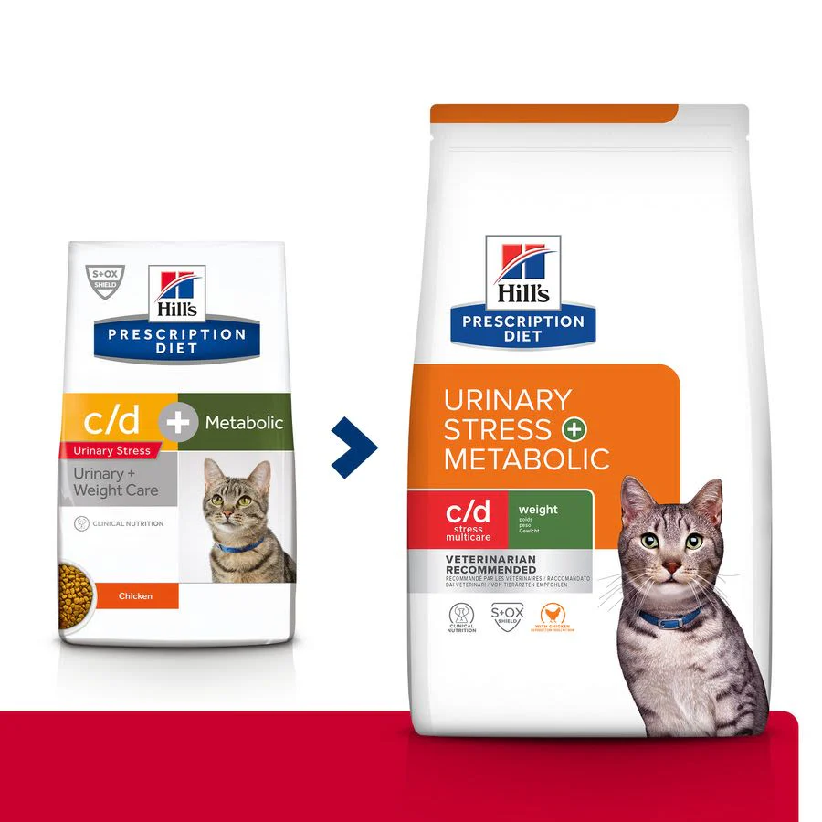 Hill's Prescription Diet c/d Multicare Stress + Metabolic Adult/Senior Dry Cat Food with Chicken - Image 3