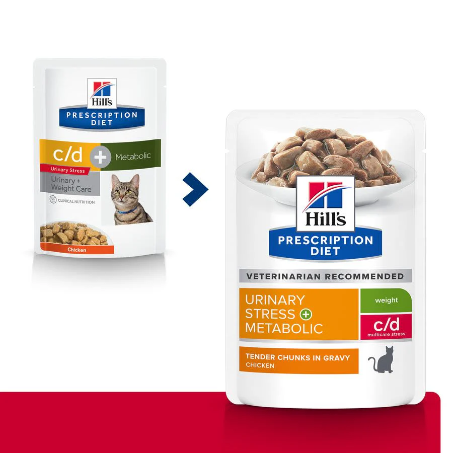 Hill's Prescription Diet c/d Multicare Stress + Metabolic Wet Cat Food - Chicken - Image 3