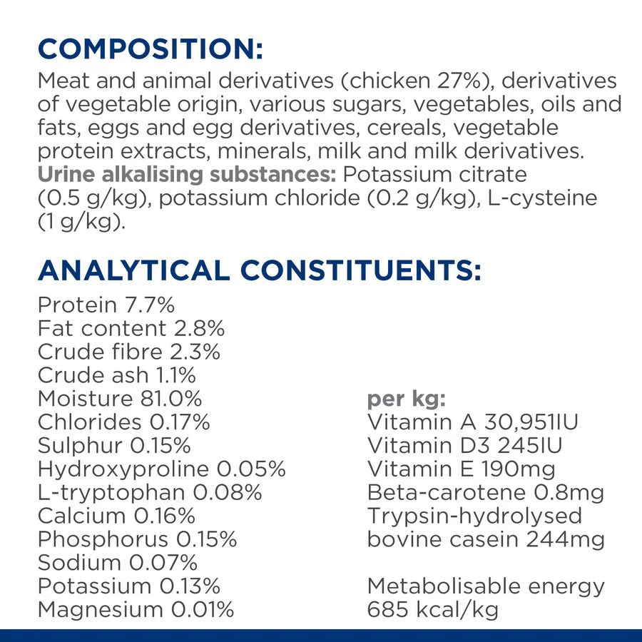 Hill's Prescription Diet c/d Multicare Stress + Metabolic Wet Cat Food - Chicken - Image 9