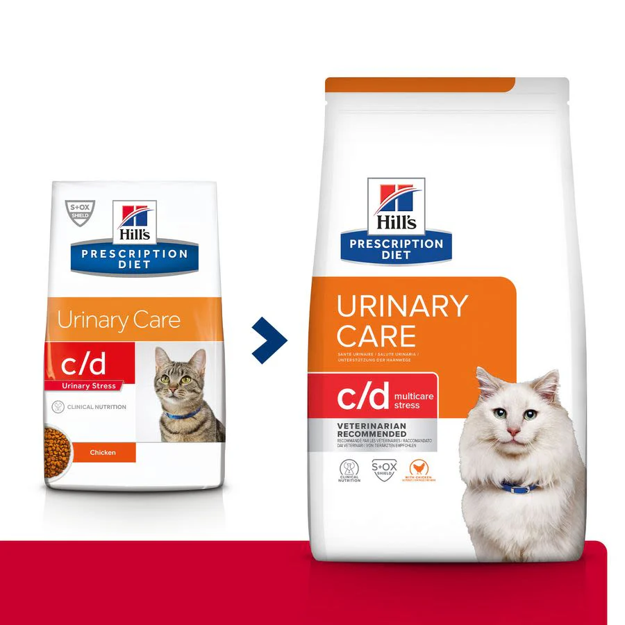 Hill's Prescription Diet c/d Multicare Stress Urinary Care Dry Cat Food with Chicken - Image 3