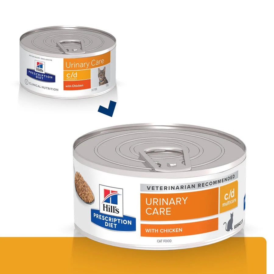 Hill's Prescription Diet c/d Multicare Urinary Care Wet Cat Food with Chicken - Image 3