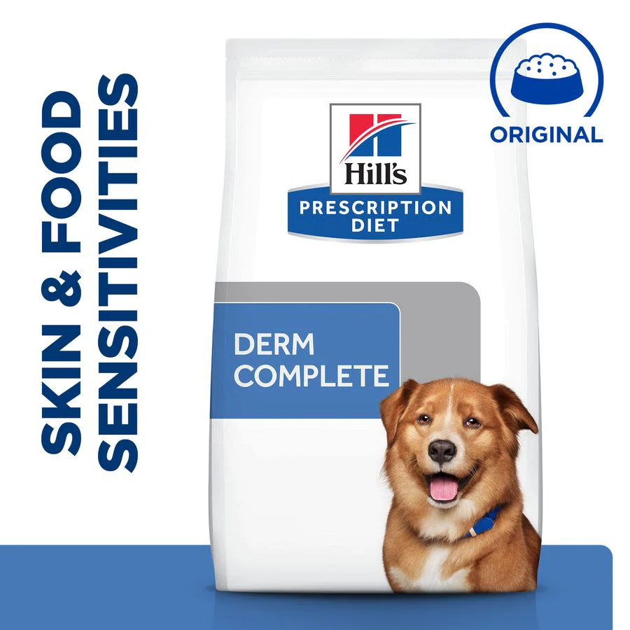 Hill's Prescription Diet Derm Complete Skin Care and Food Sensitivities Adult/Senior Dry Dog Food - Original - Image 2