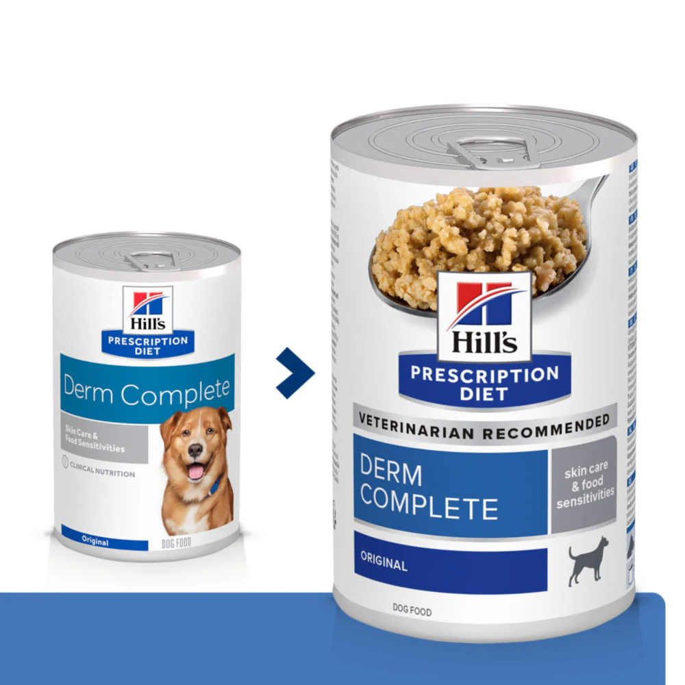 Hill's Prescription Diet Derm Complete Skin Care and Food Sensitivities Wet Dog Food - Original - Image 5