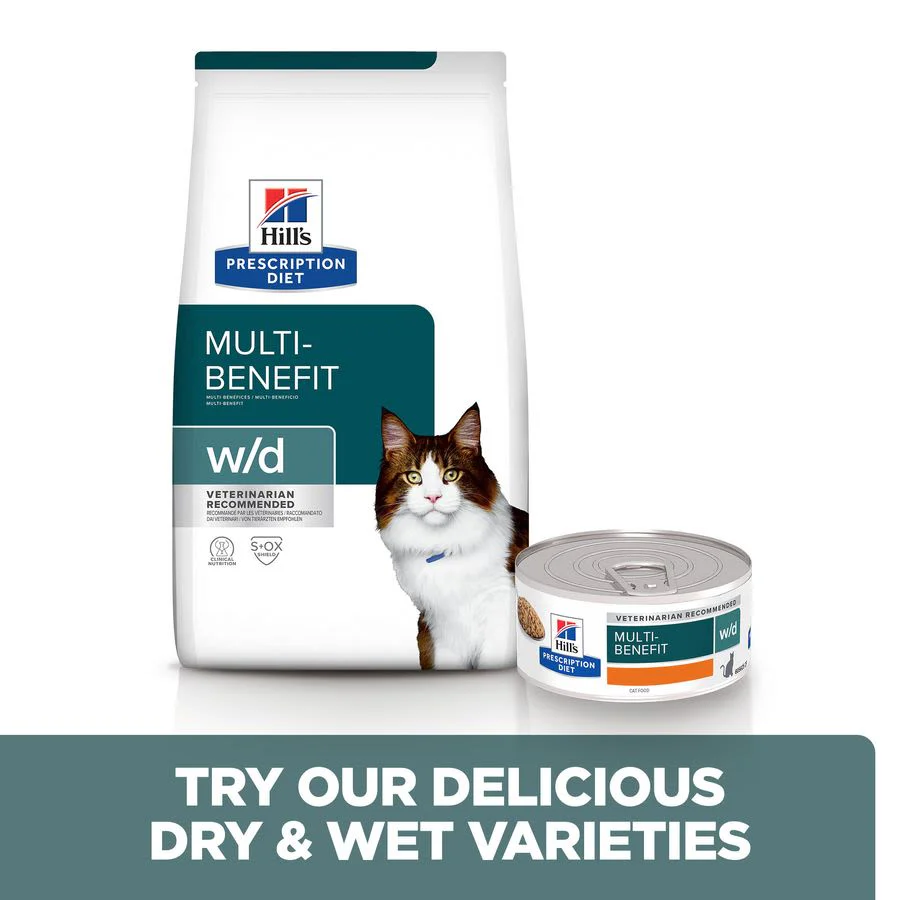 Hill's Prescription Diet Digestive/Weight Management w/d Adult Dry Cat Food - Chicken - Image 4