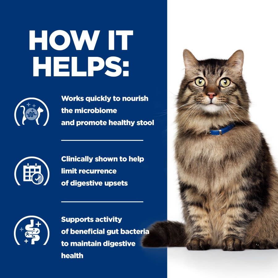 Hill's Prescription Diet Gastrointestinal Biome Digestive Care Adult/Senior Wet Cat Food - Chicken & Vegetable Stew - Image 5