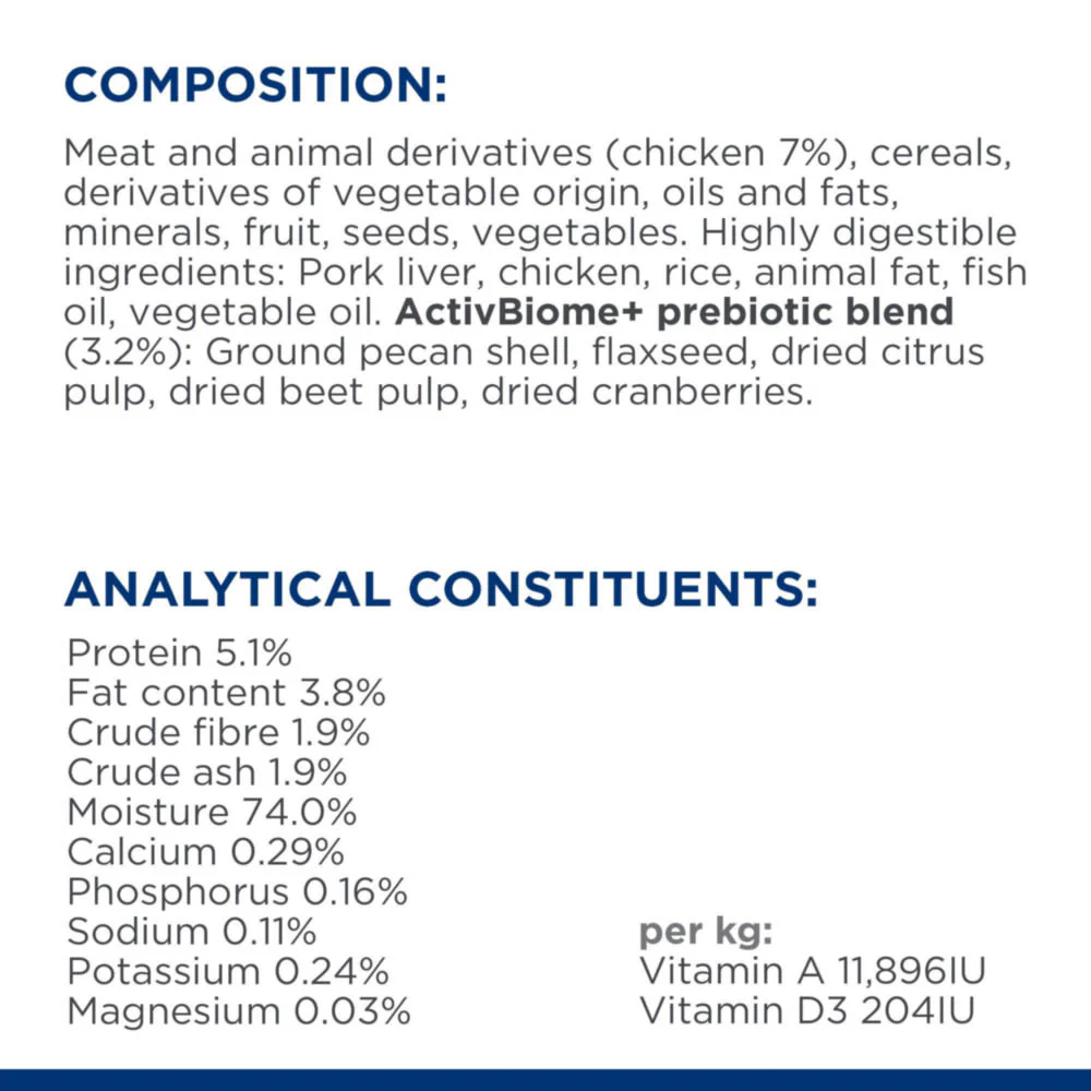 Hill's Prescription Diet Gastrointestinal Biome Digestive Care Canned Dog Dry Food - Chicken - Image 4